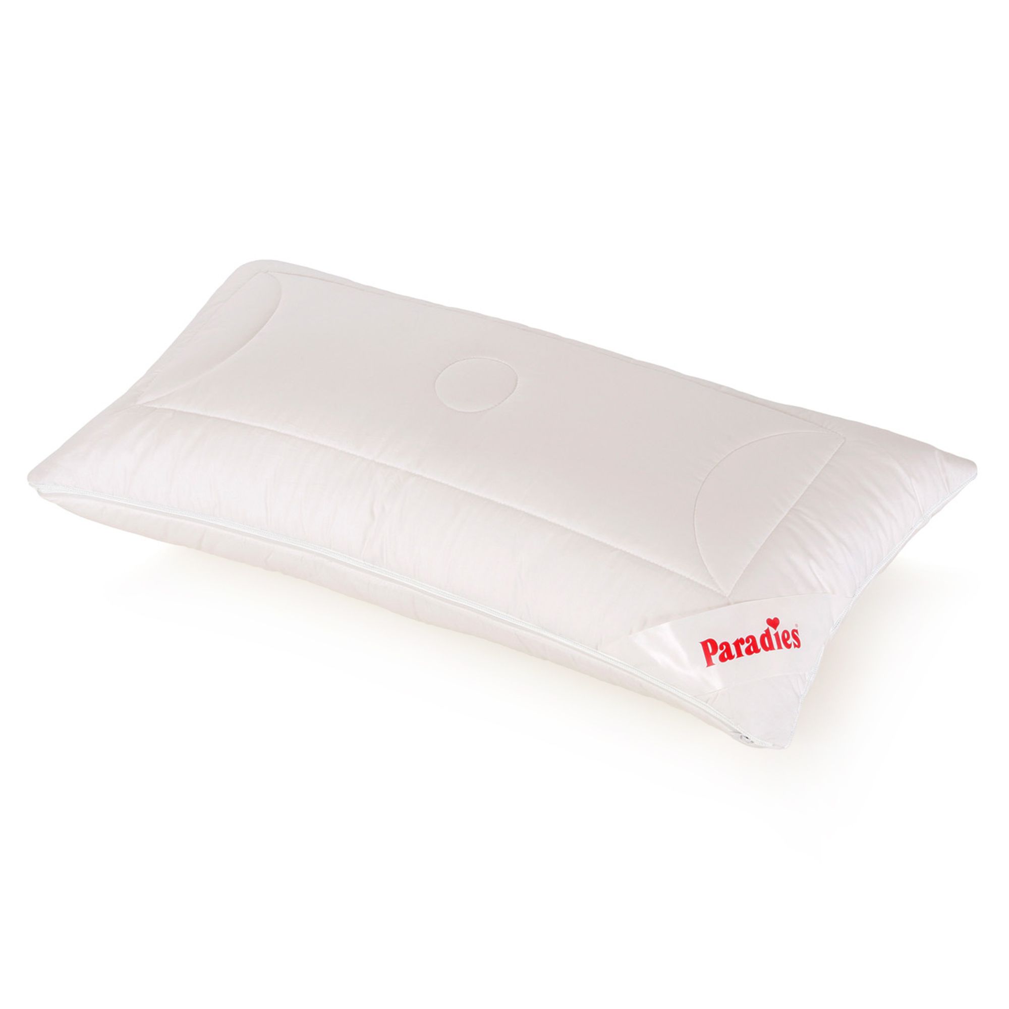 Paradies® Kissen Softy Ovella Duett Plus Schafschurwolle Baumwoll-Feinperkal