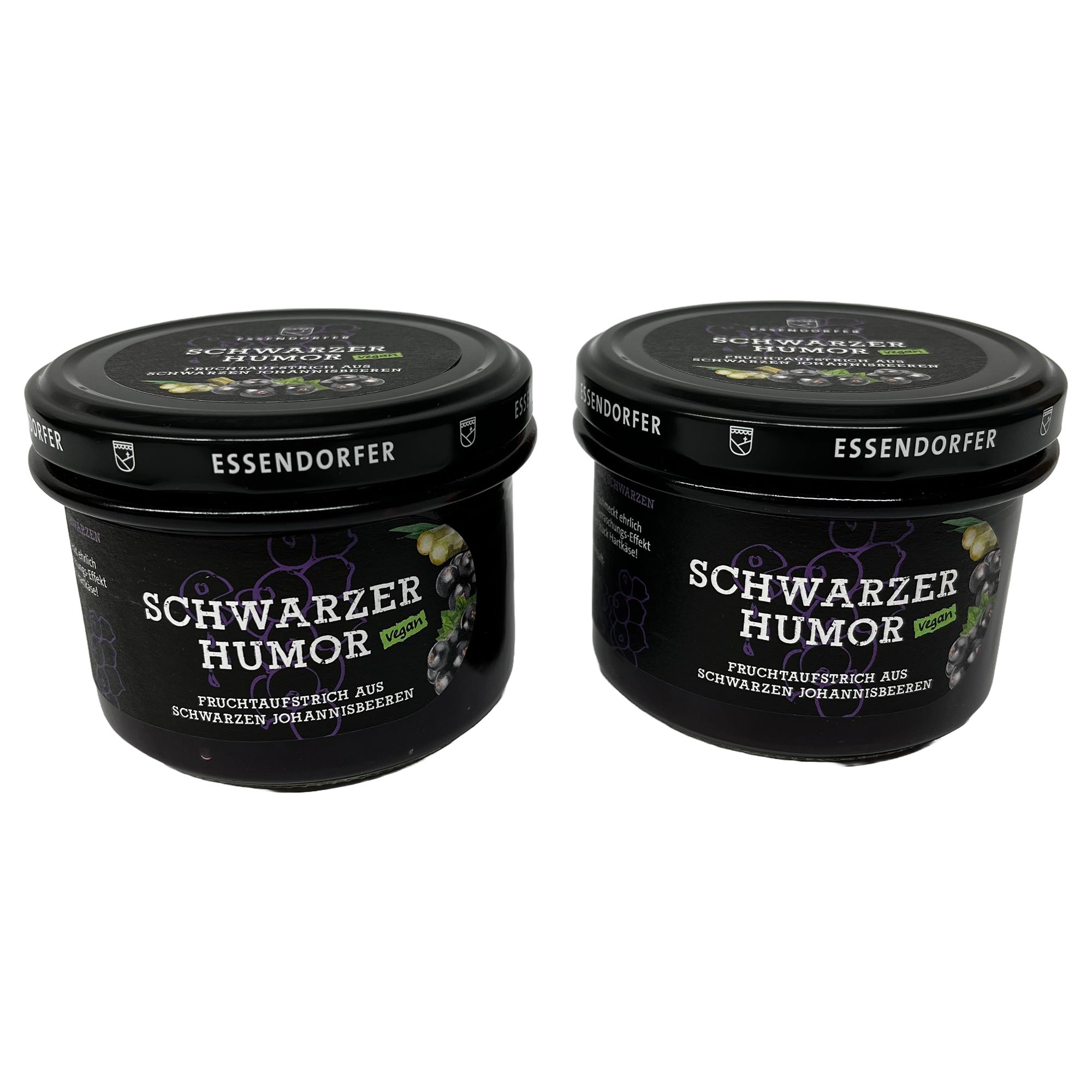 ESSENDORFER Fruchtaufstrich Schwarzer Humor mit Johannisbeeren Inhalt 2x 200g