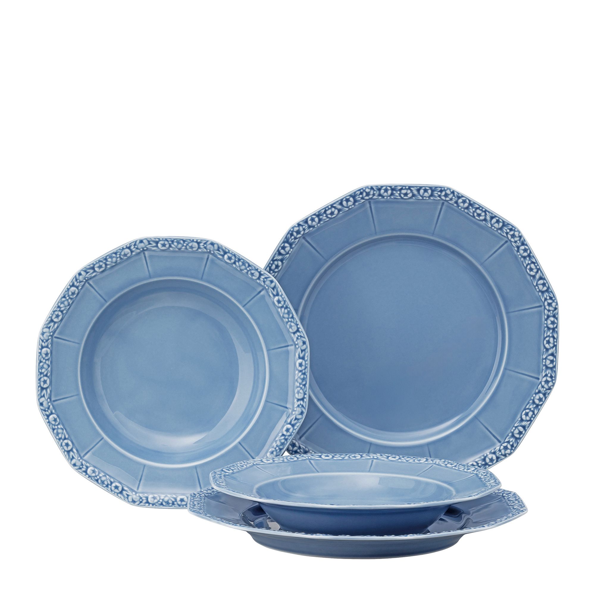  ROSENTHAL Maria en Vogue Dinner-Set Dream Blue 4tlg.