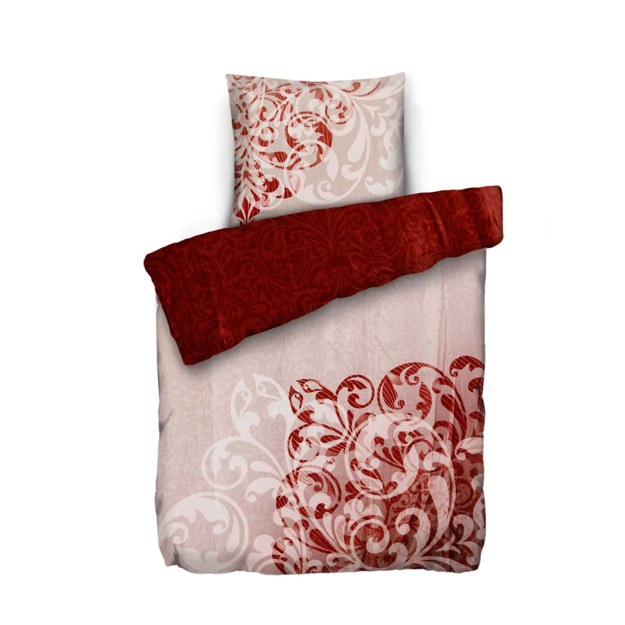 MONT CHALET Wendebettwäsche abgepasste Ornamente Mikrofaser Chinchilla Einzelbett, 2tlg.