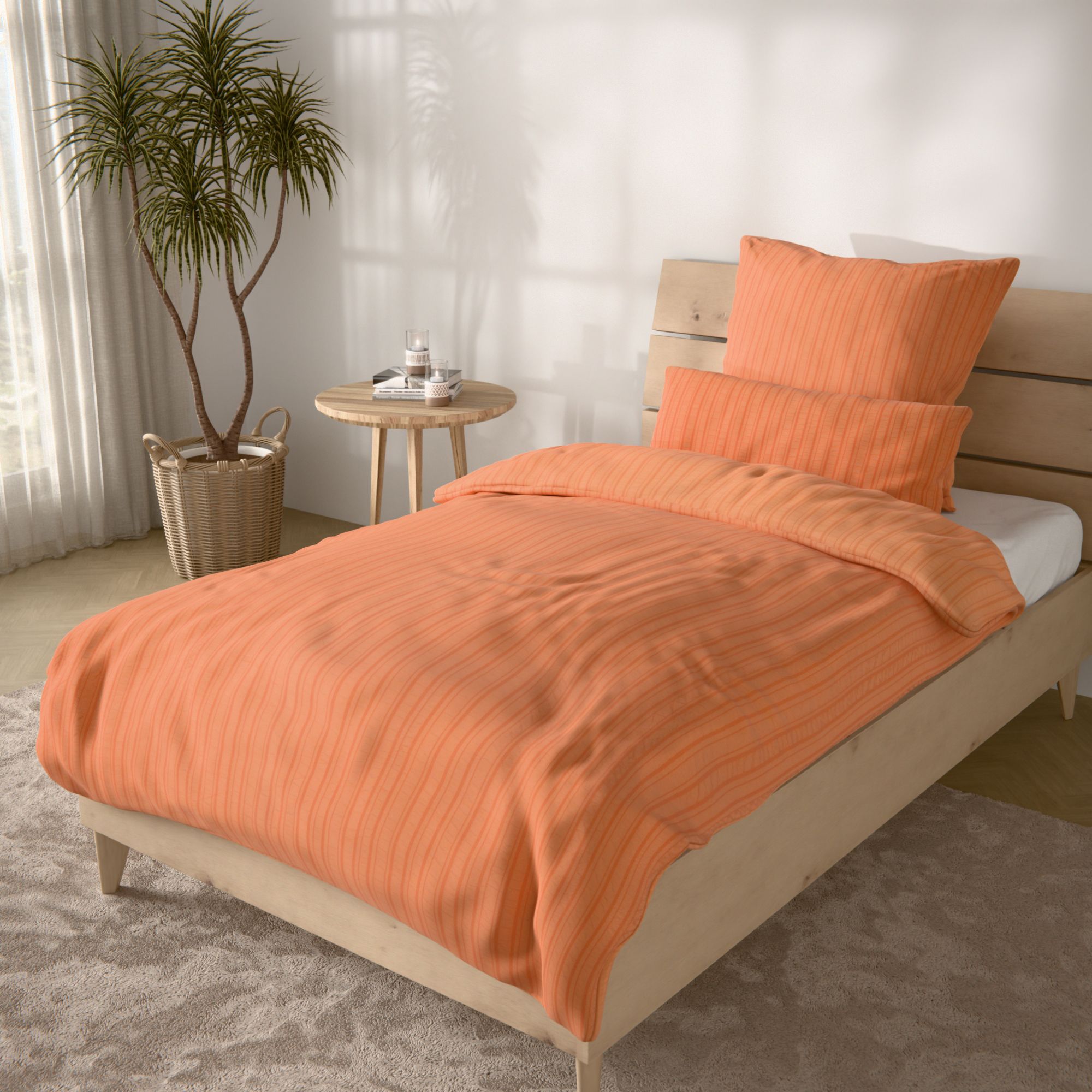 SOFT WAVE Bettwäsche Seersuckerstreifen Mikrofaser Einzelbett, 3tlg.
