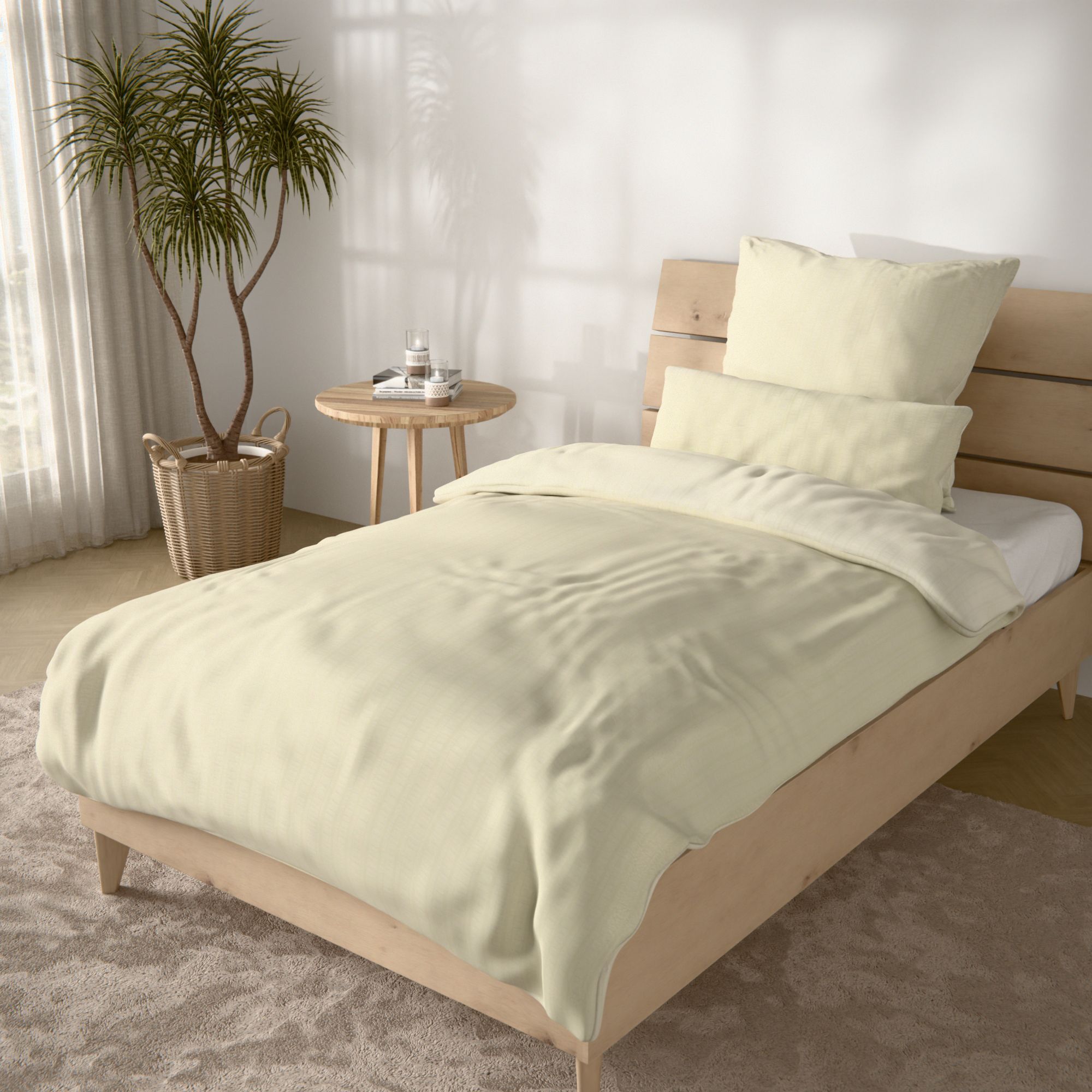 SOFT WAVE Bettwäsche Seersuckerstreifen Mikrofaser Einzelbett, 3tlg.