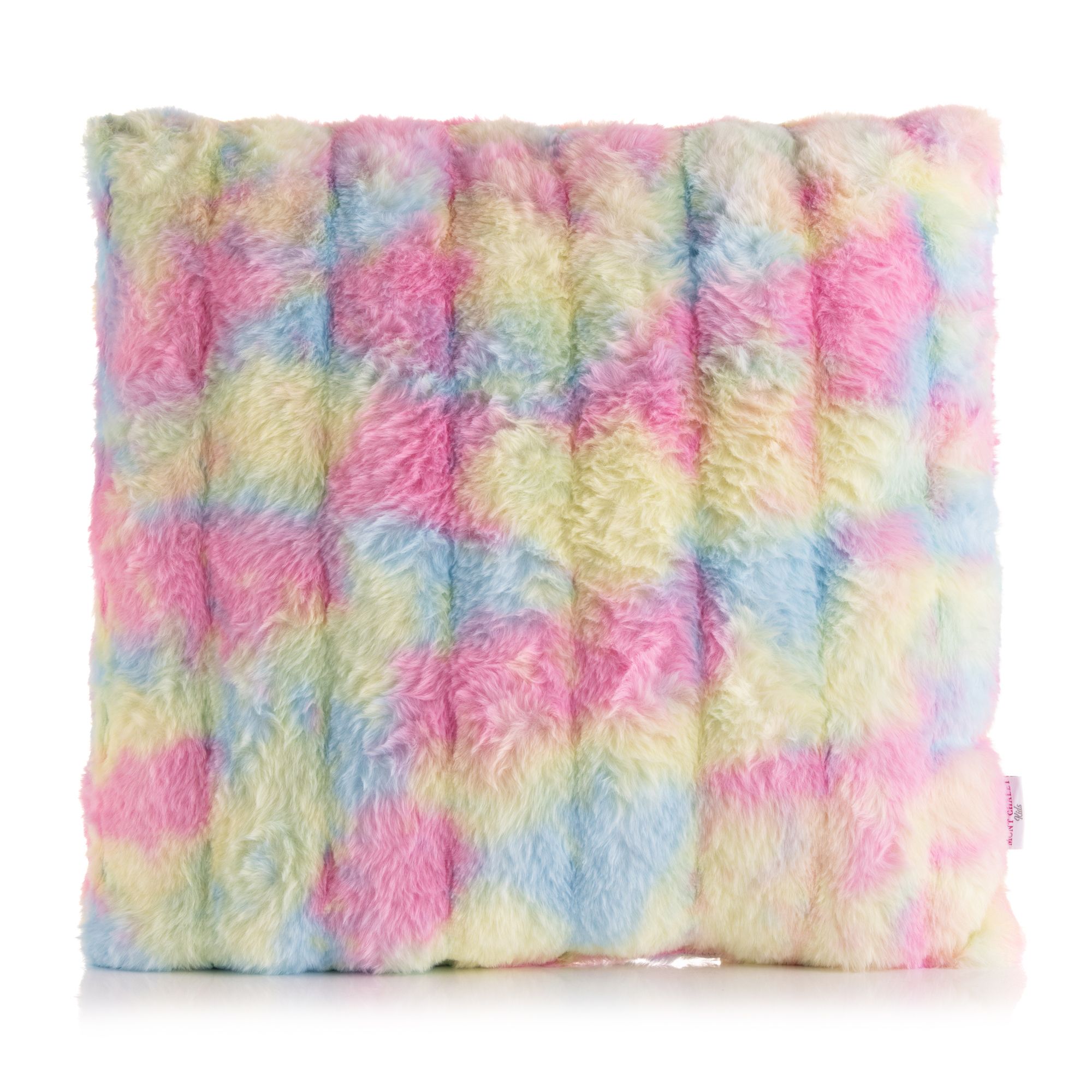 MONT CHALET 1 gefülltes Kissen 3D-Optik Mikrofaser Fellimitat waschbar