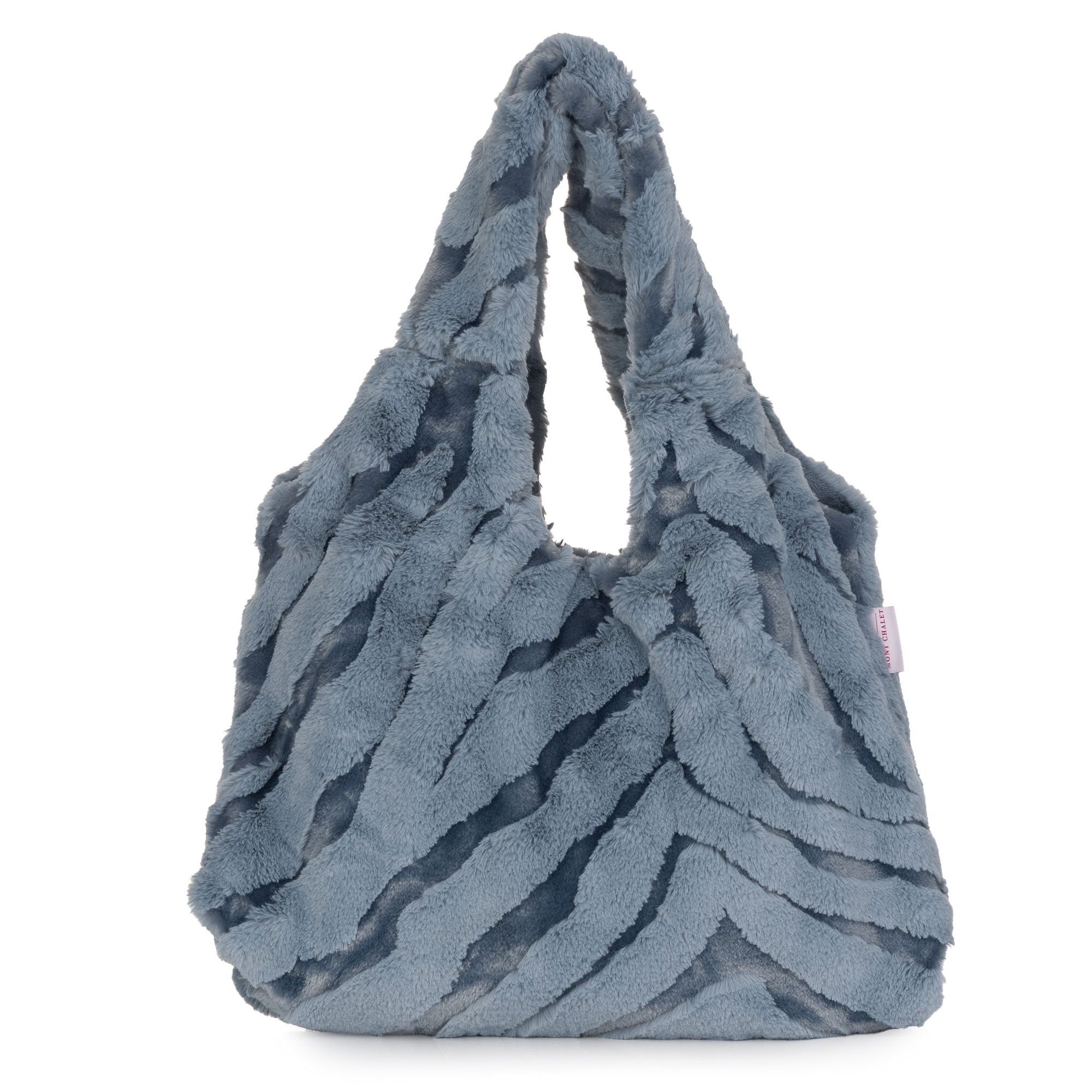 MONT CHALET 1 Tasche 30x40cm Glanzstreifen Hoch/Tief-Animal-Look Druckknopf