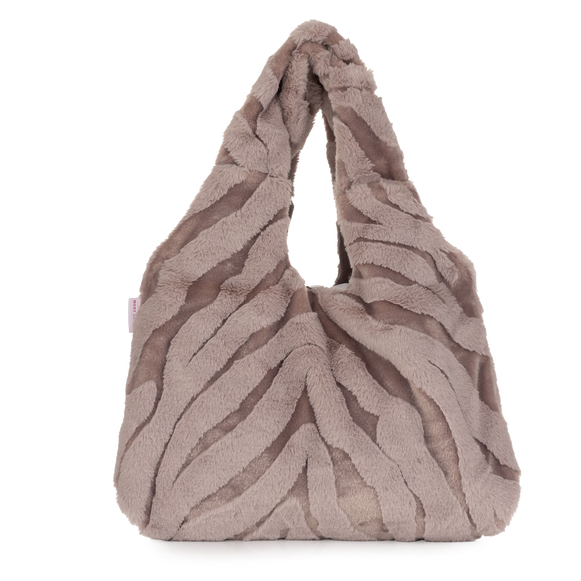 MONT CHALET 1 Tasche 30x40cm Glanzstreifen Hoch/Tief-Animal-Look Druckknopf