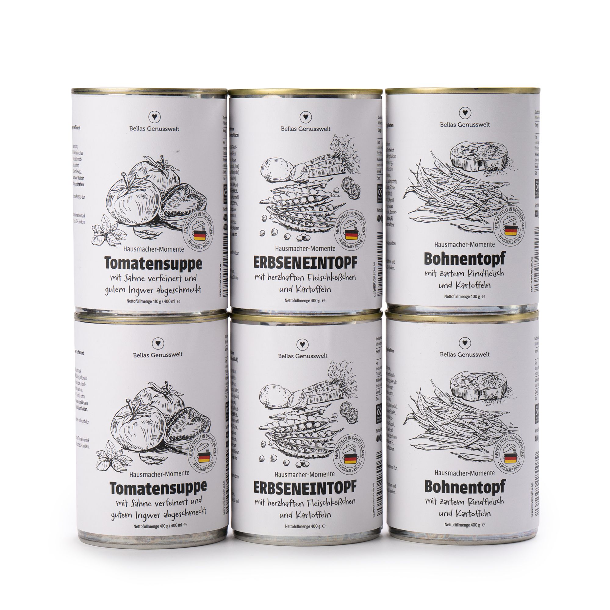 BELLAS GENUSSWELT Suppe- & Eintopf-Set 3 versch. Sorten Inhalt 2,42 kg