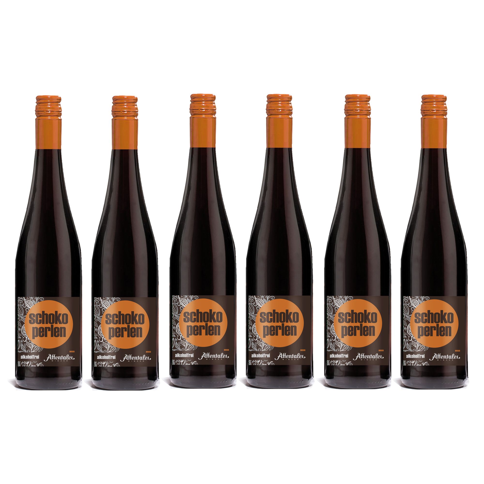  AFFENTALER WEIN Schoko Perlen Secco aus Rotwein exklusiv bei QVC Inhalt 6x 0,75l
