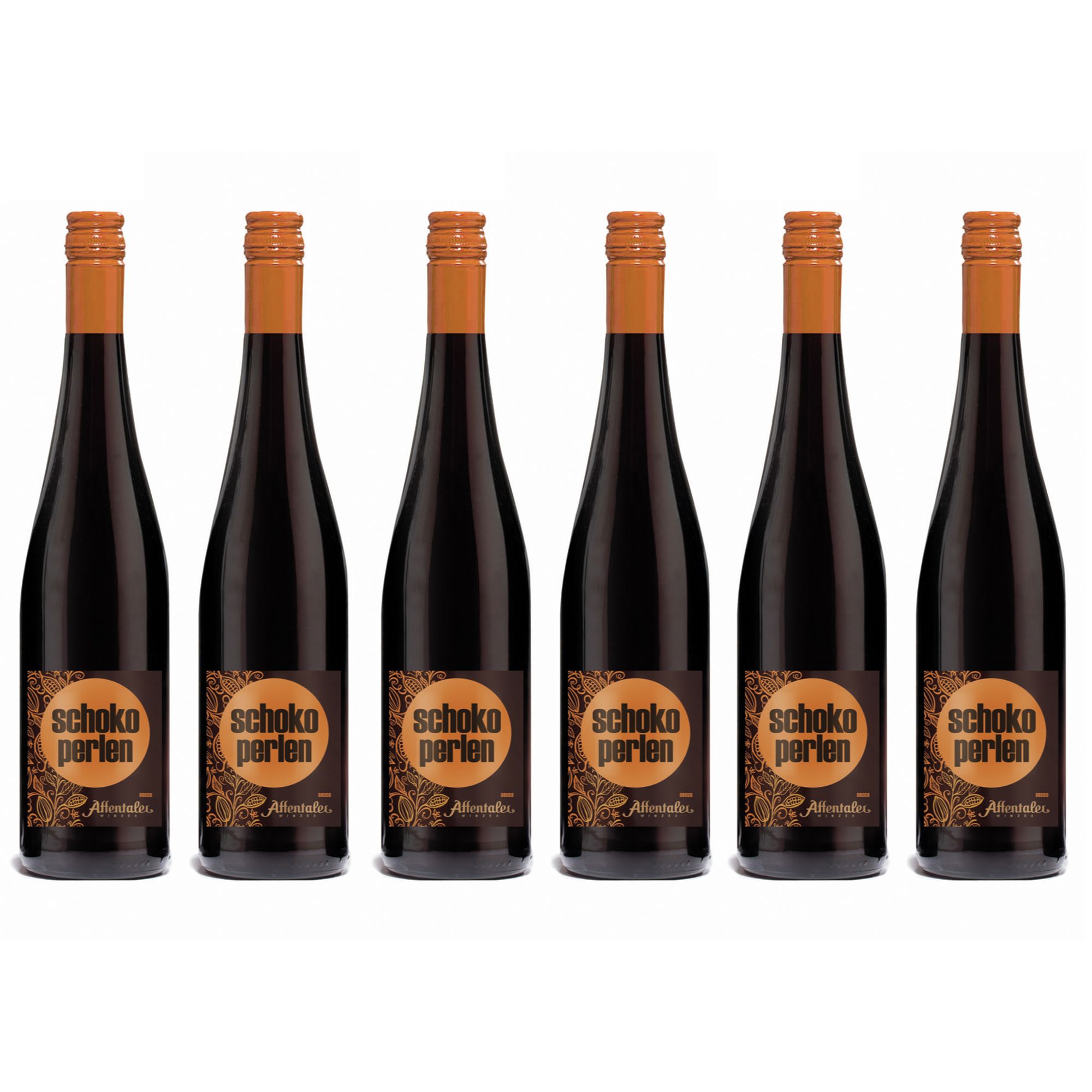 AFFENTALER WEIN Schoko Perlen Secco aus Rotwein exklusiv bei QVC Inhalt 6x 0,75l