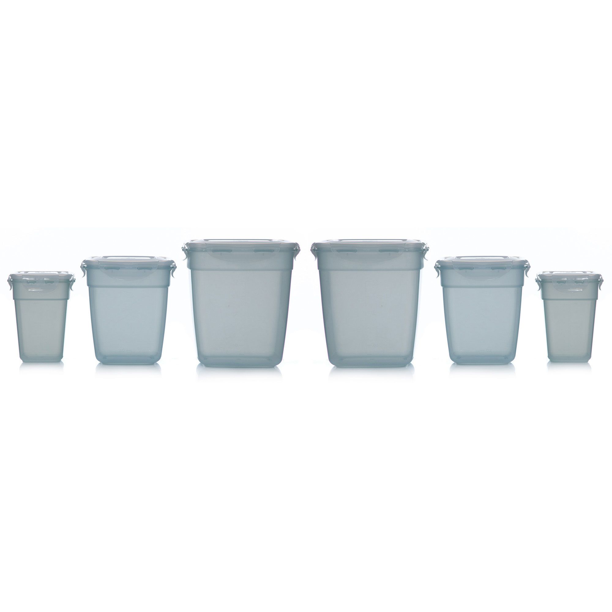 LocknLock 6 Frischhaltedosen nestbar 720ml-3,6L Gesamtvolumen 12,44L