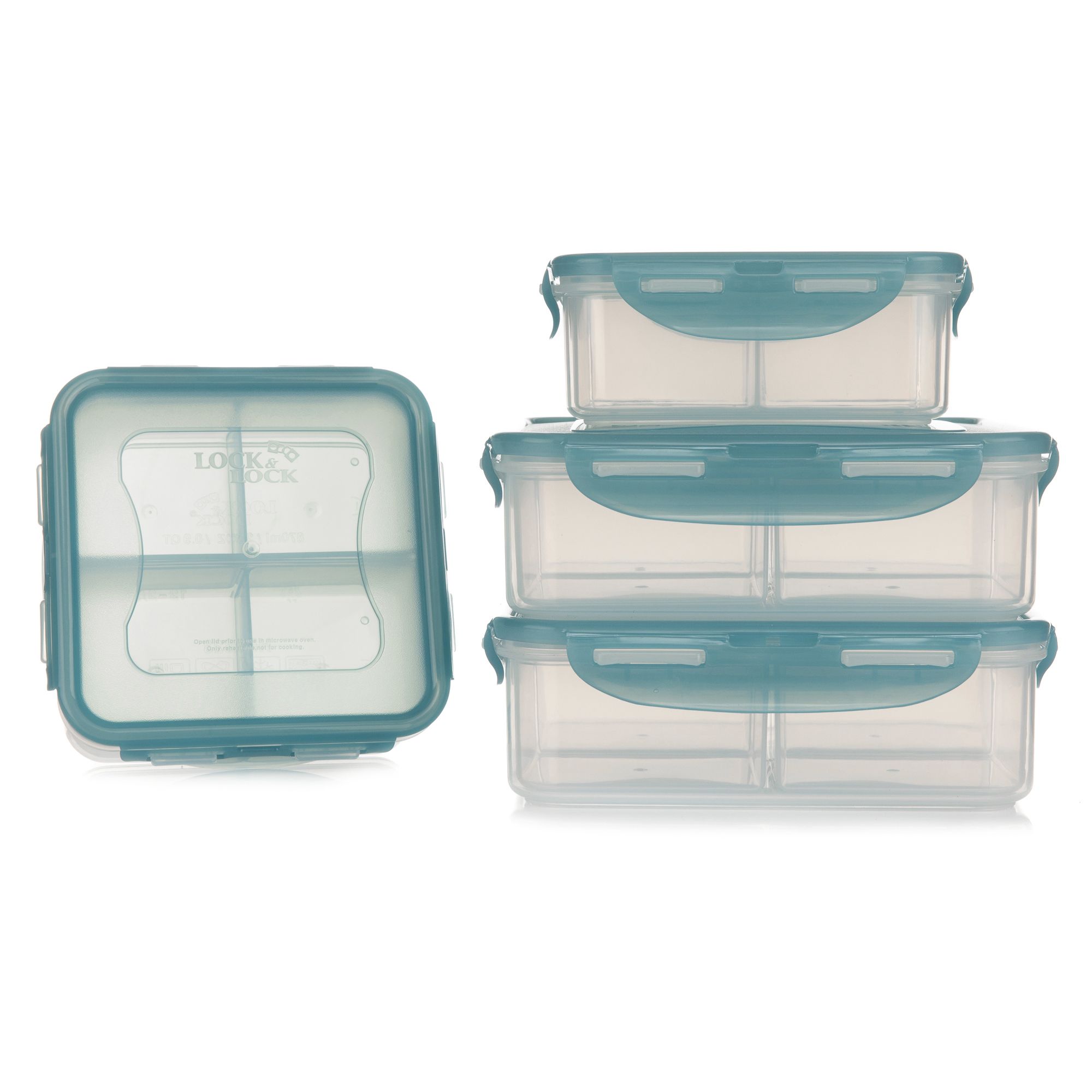 LocknLock 4 Vorratsdosen mit Einteiler 870ml-1,6l