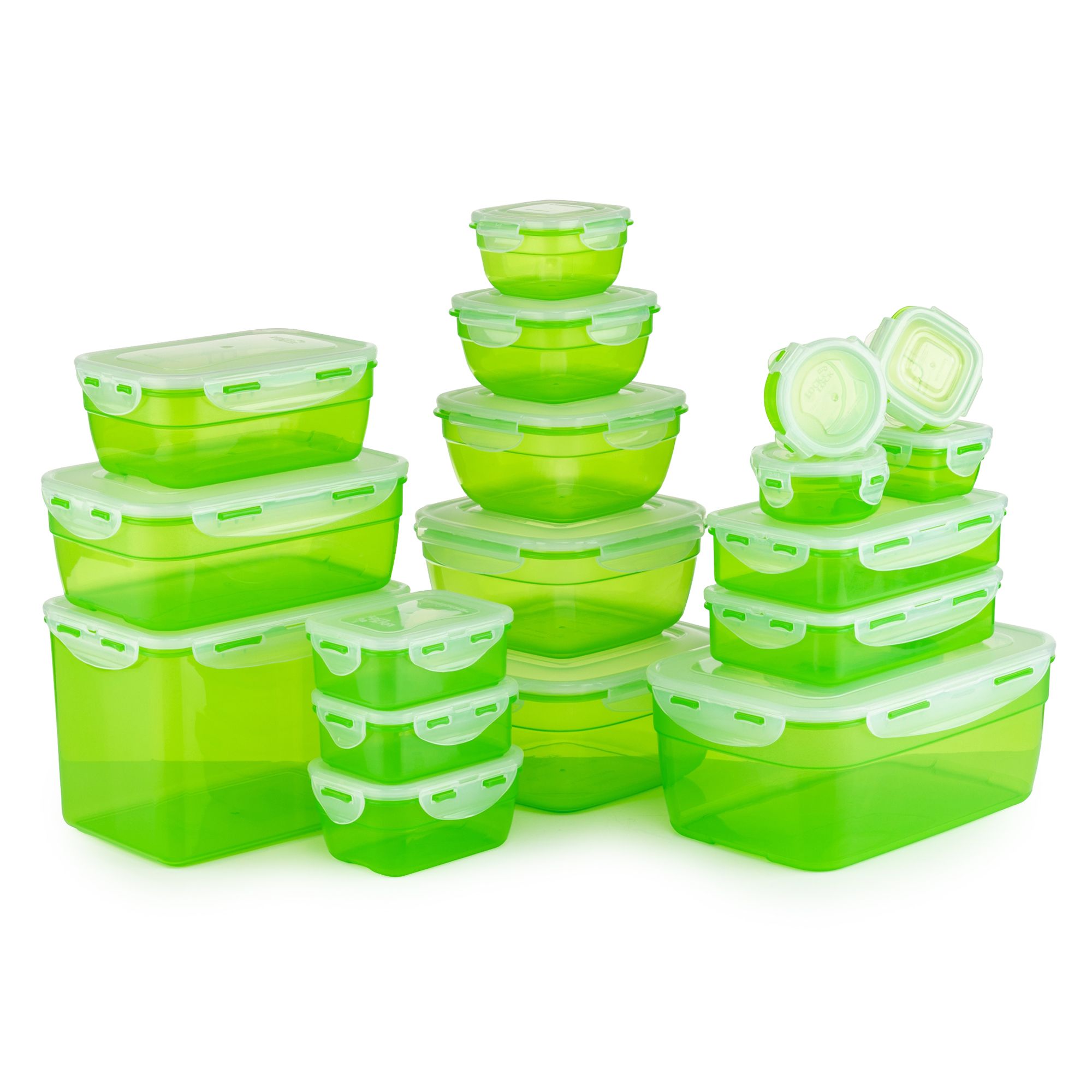 LocknLock 18 Frischhaltedosen nestbar, 100ml-4L Gesamtvolumen 20,39L