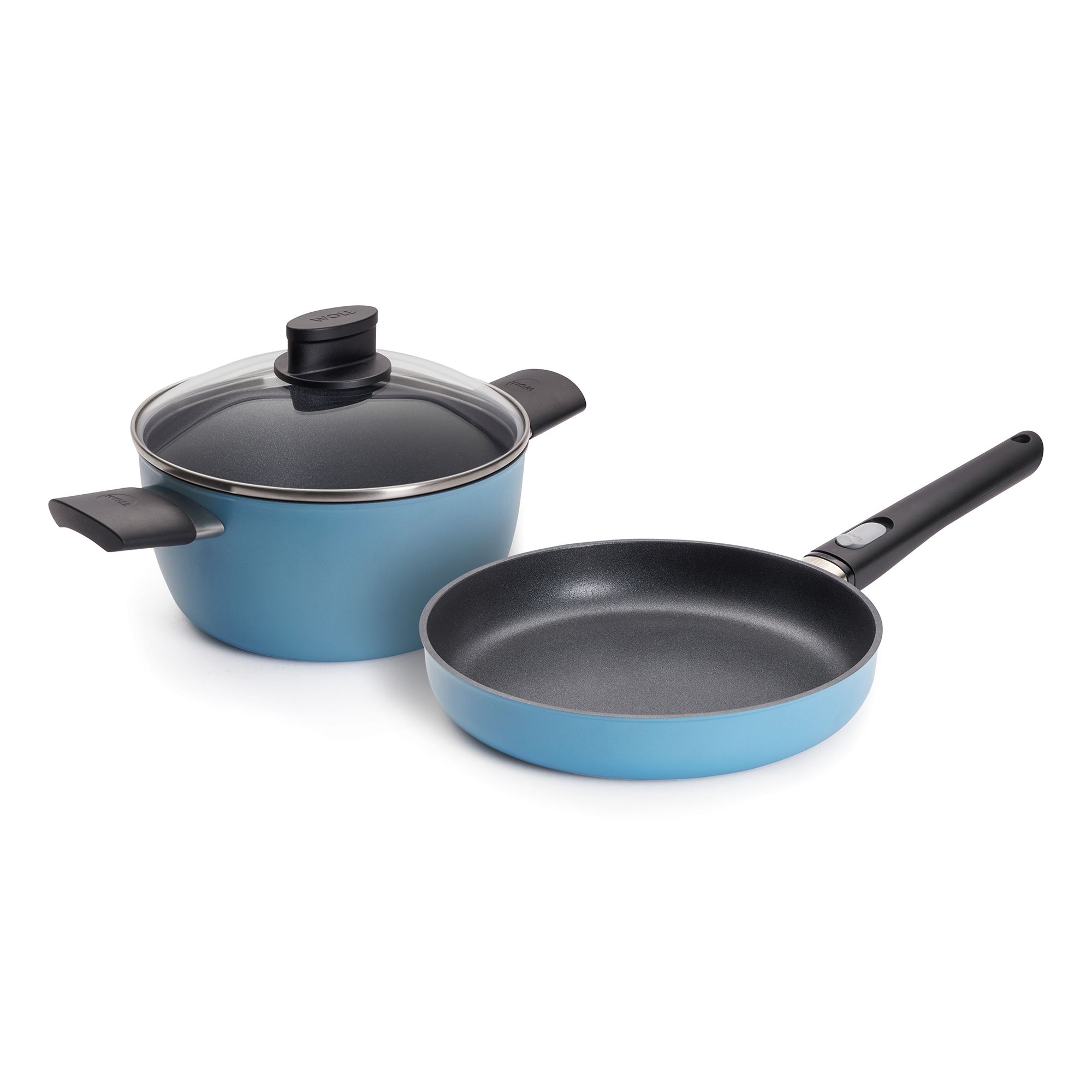 WOLL® Ecolour Topf-& Pfannen-Set Ø20 & 24cm, PFAS frei Made in Germany