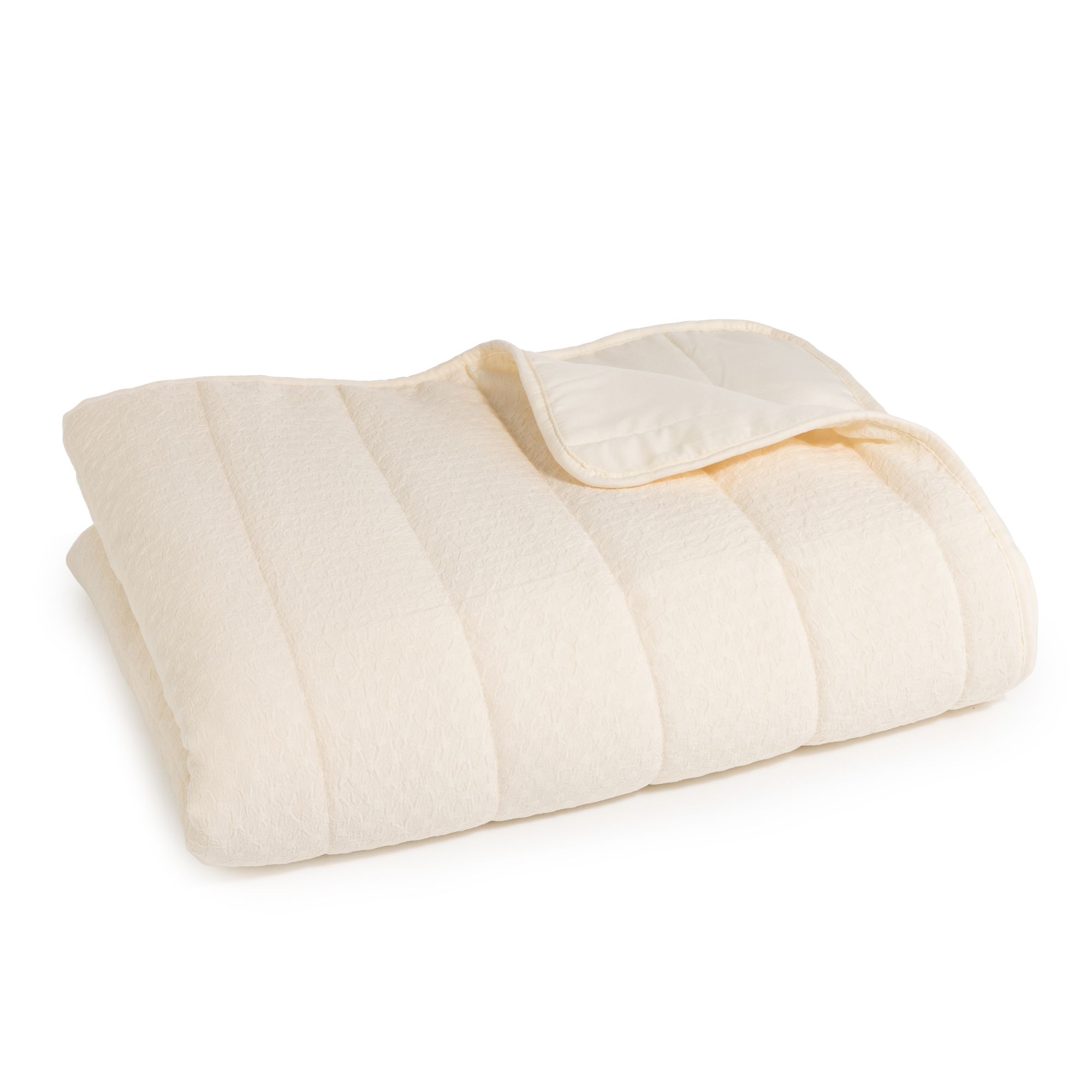 SOFT WAVE Tagesdecke uni Mikrofaser-Struktur gefüllt, waschbar