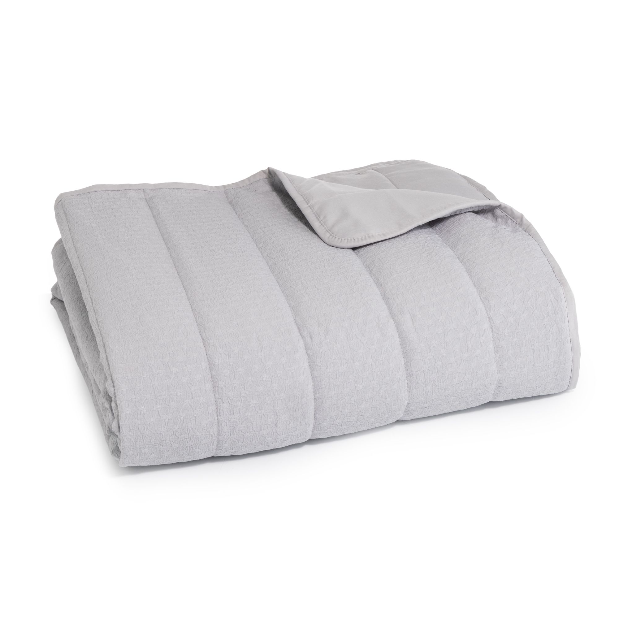 SOFT WAVE Tagesdecke uni Mikrofaser-Struktur gefüllt, waschbar