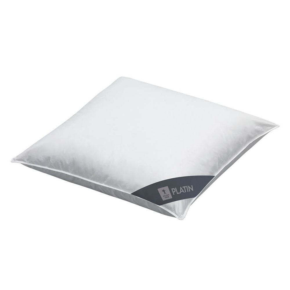 SPESSARTTRAUM 3-Kammerkissen PLATIN 100% Gänsedaunen Größenauswahl