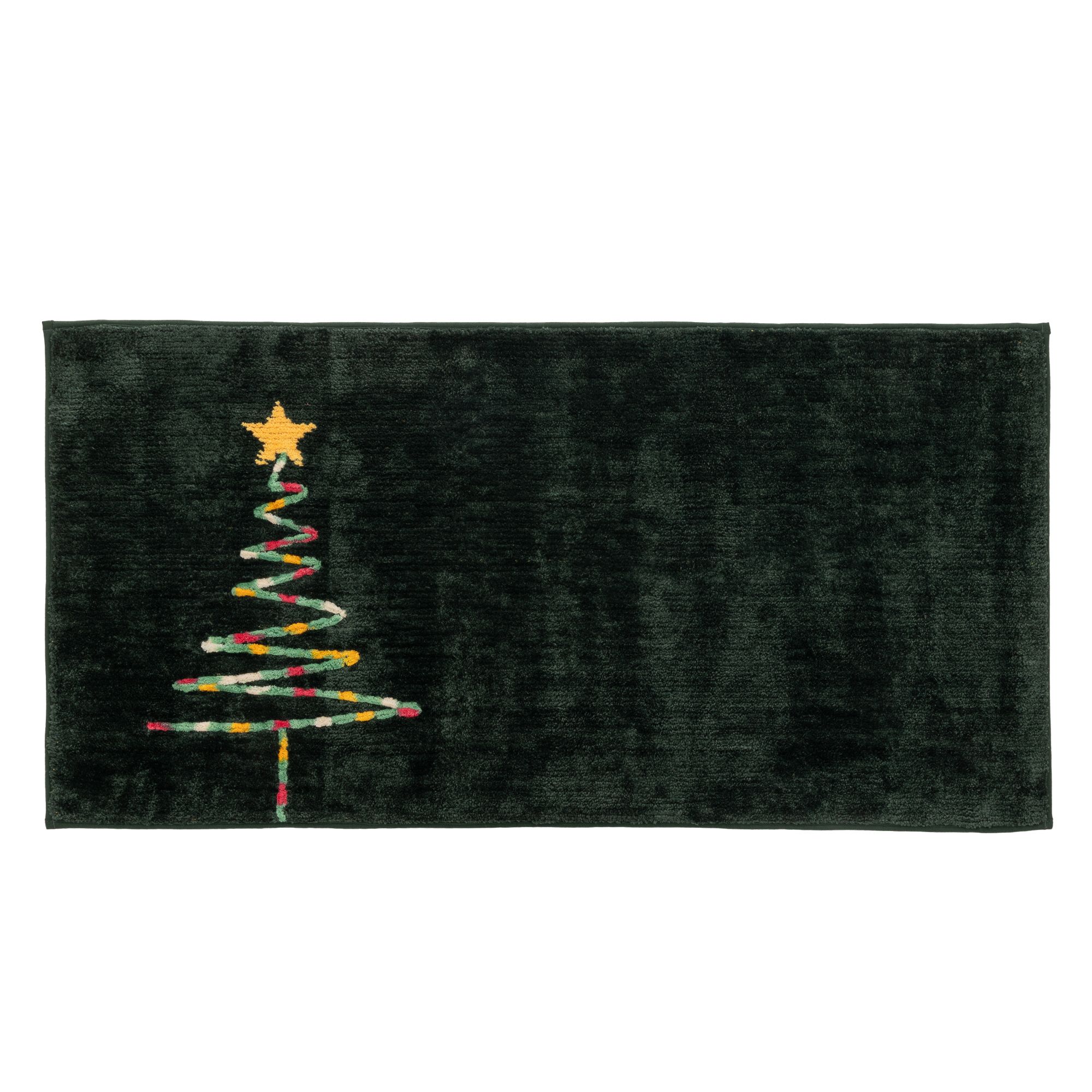 CASA FONDO 1 Läufer Tannenbaum Mikrofaser waschbar