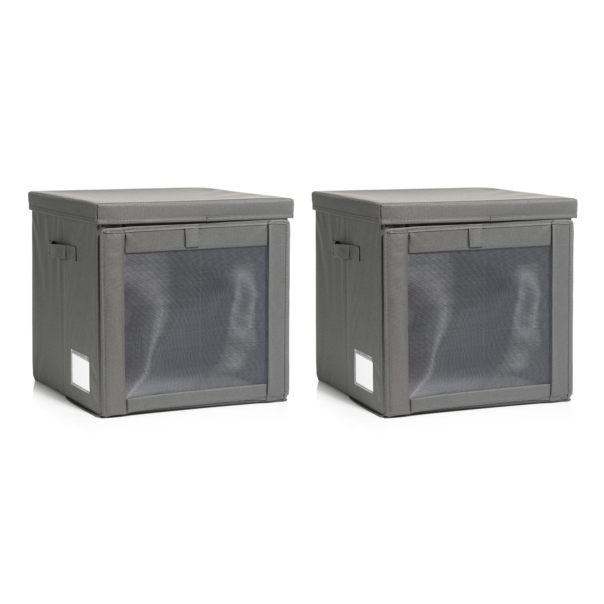 AQURAT Aufbewahrungsboxen mit XL-Sichtfenster / Frontklappe, Größe L 2 Stück