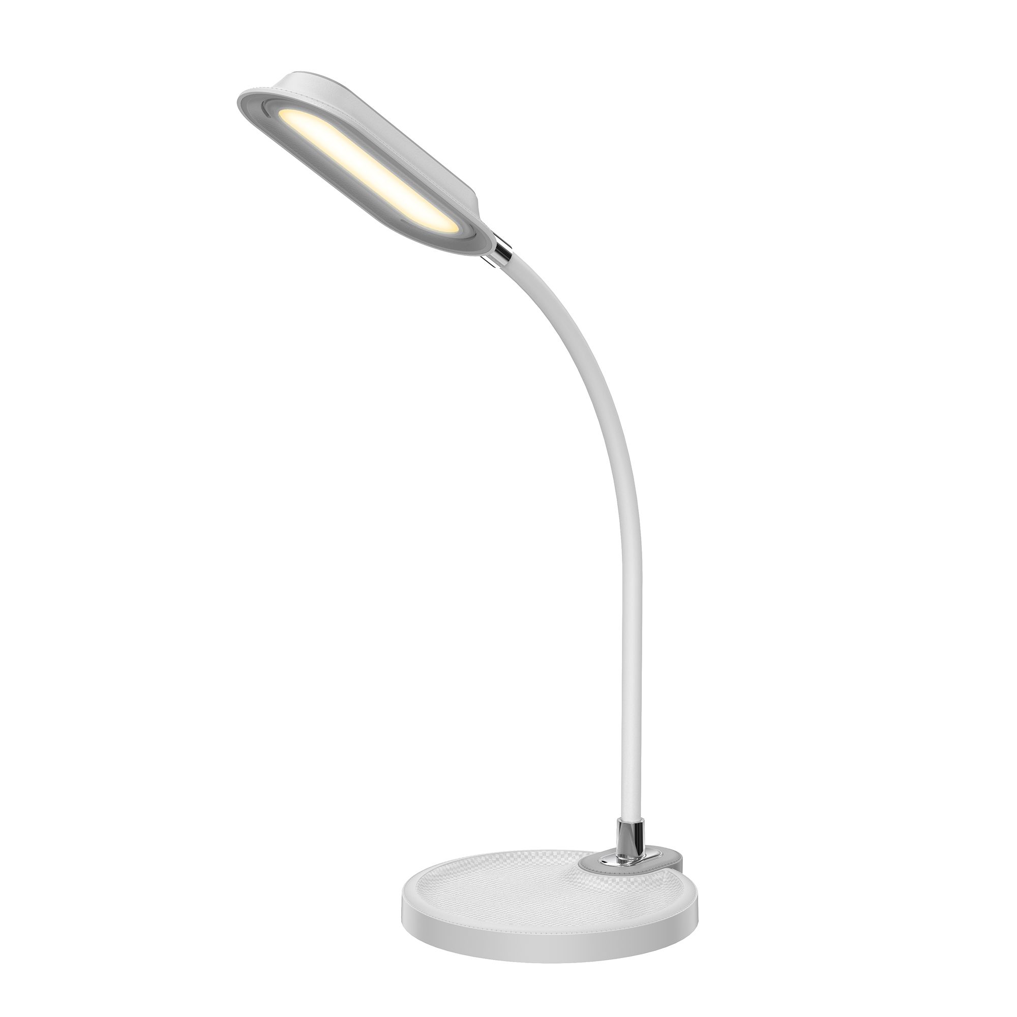 LED-Tischleuchte mit Ablagefläche 3 Lichtfarben stufenlos dimmbar bis max. 800 Lumen