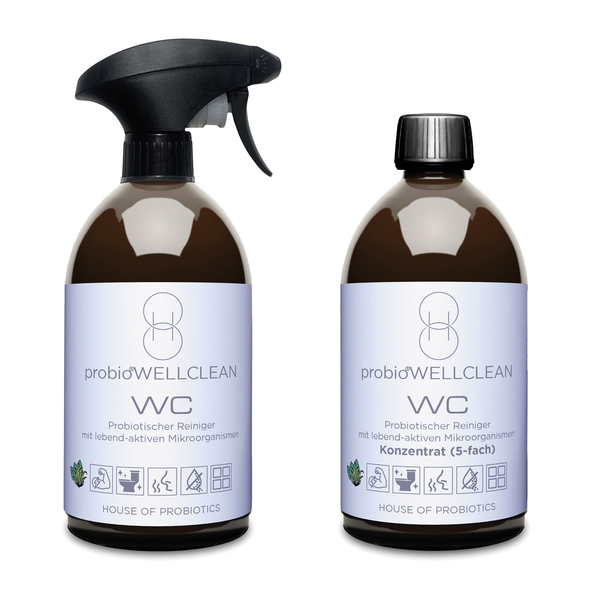 probioWELLCLEAN WC-Reiniger mit probiotischen Mikroorganismen 2x 500ml