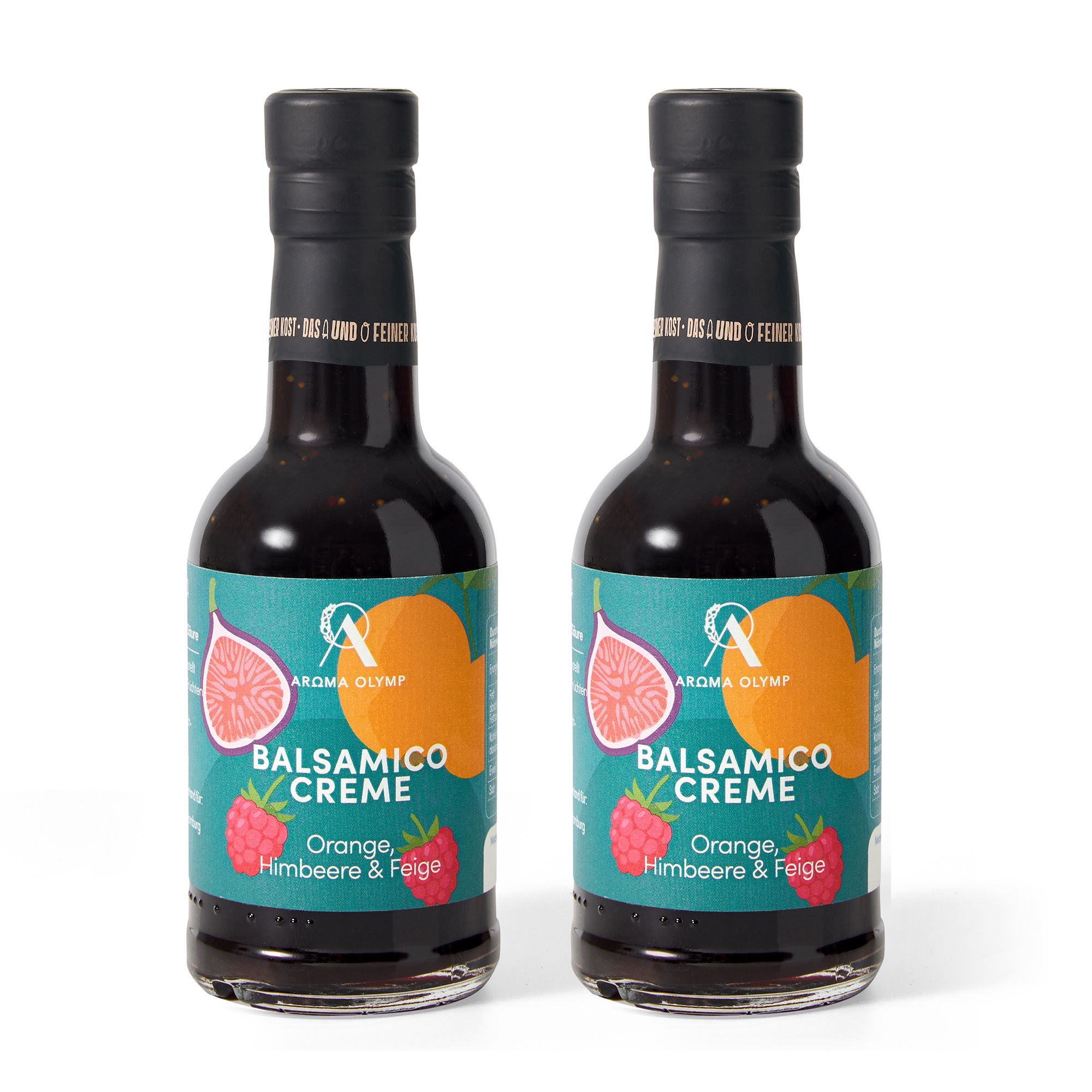 AROMA OLYMP Balsamico Creme mit Orange, Himbeere und Feige Inhalt 2x 200ml