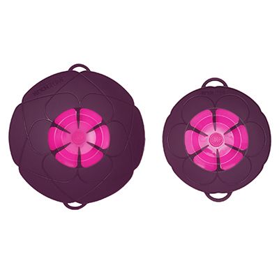 KOCHBLUME® Überkochstopp Größe S Ø 14-18cm & Größe L Ø 14-24cm 2tlg.