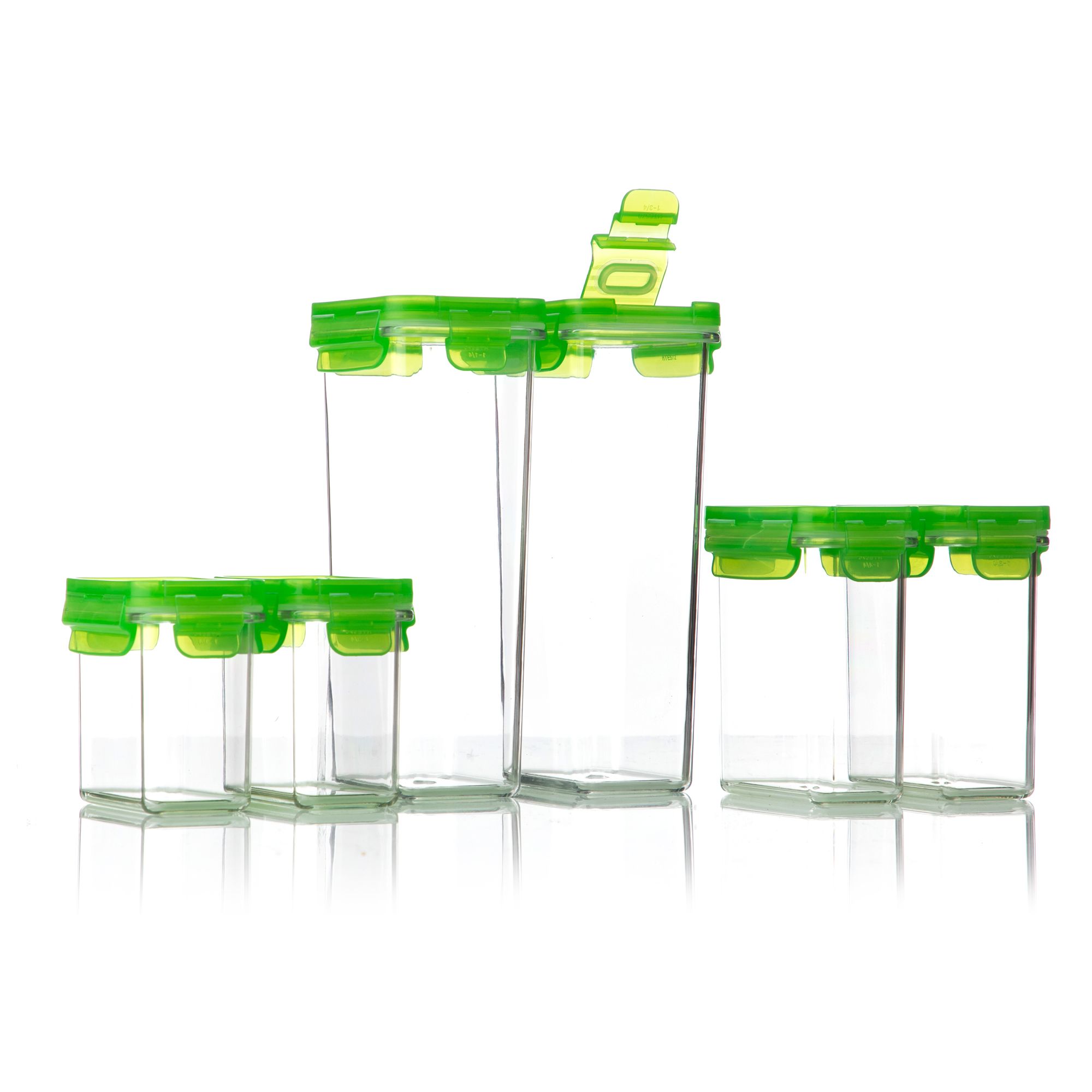 LocknLock 6 Vorratsdosen Tritan™ mit Schüttfunktion 180ml-600ml