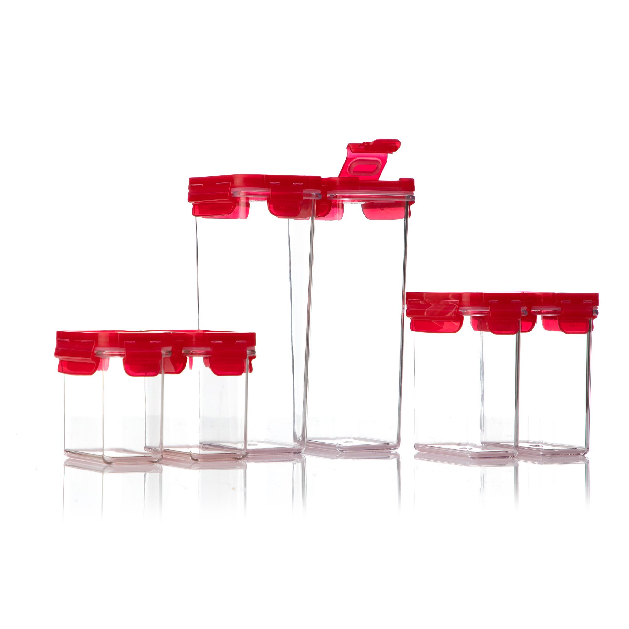 LocknLock 6 Vorratsdosen Tritan™ mit Schüttfunktion 180ml-600ml