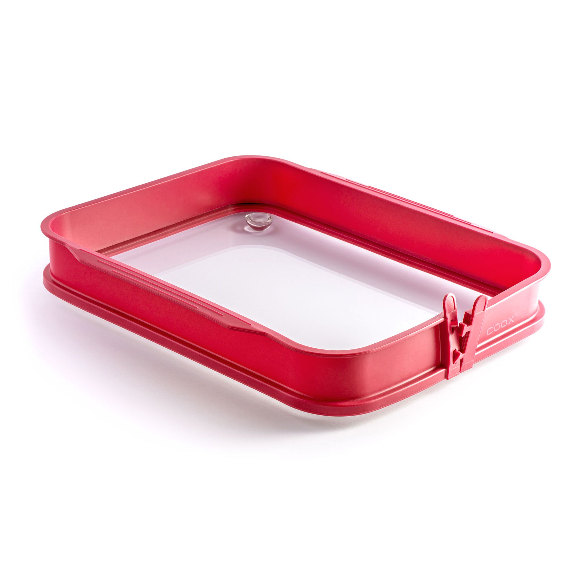 COOX® Auflaufform XL mit Glas- Sevierplatte, aus Silikon