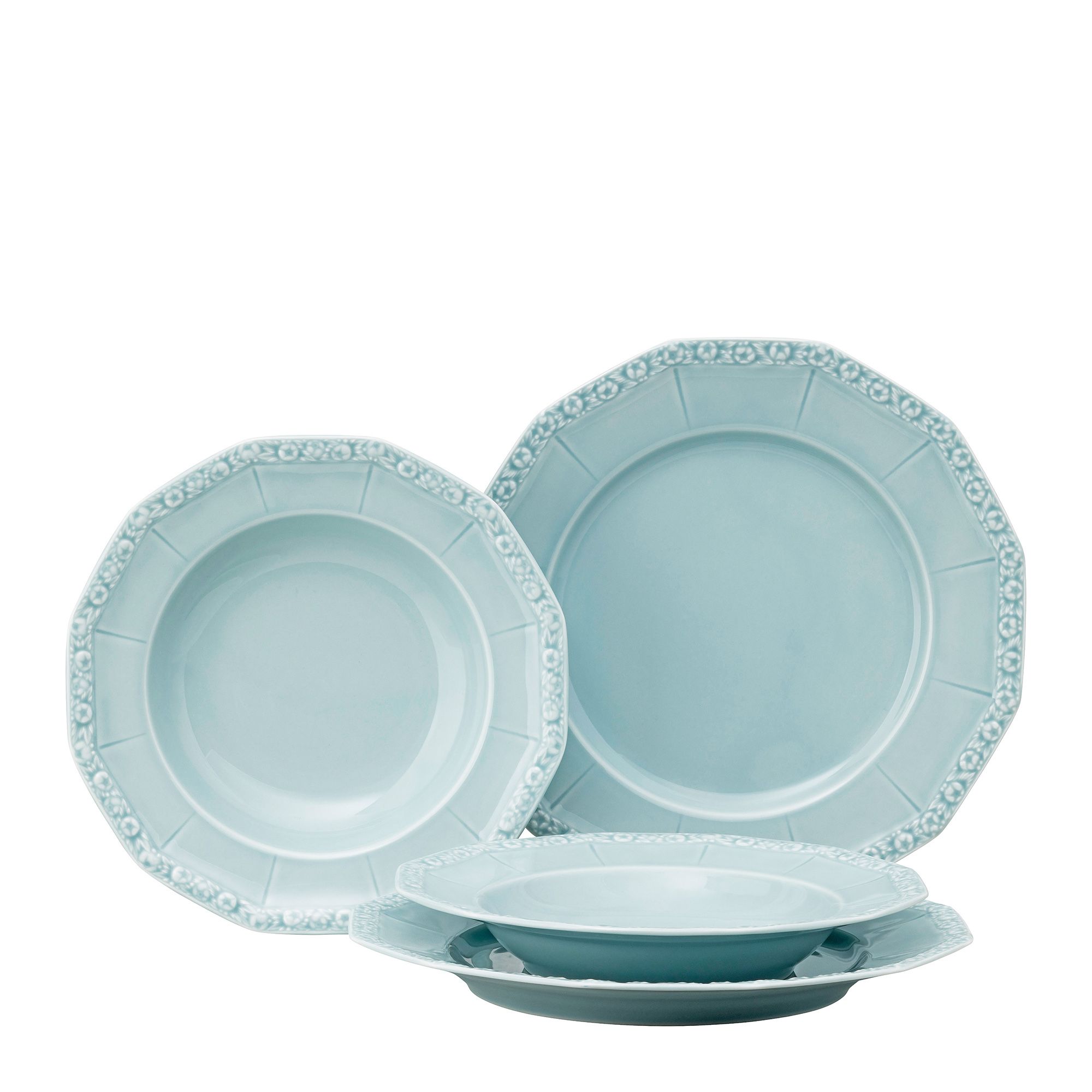  ROSENTHAL Maria en Vogue Dinner-Set Pale Mint 4tlg.