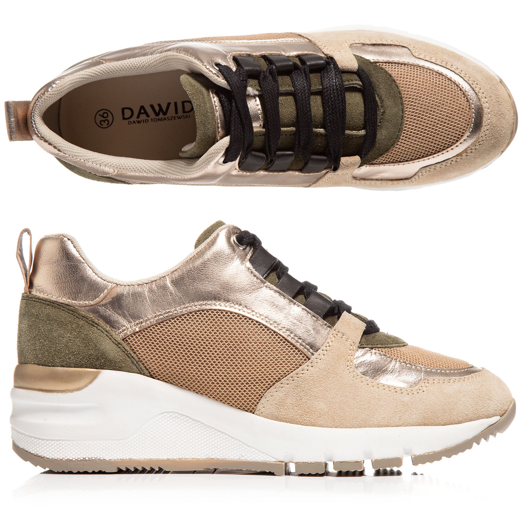 B-Ware DAWID by Dawid Tomaszewski Damen-Sneaker echt Leder