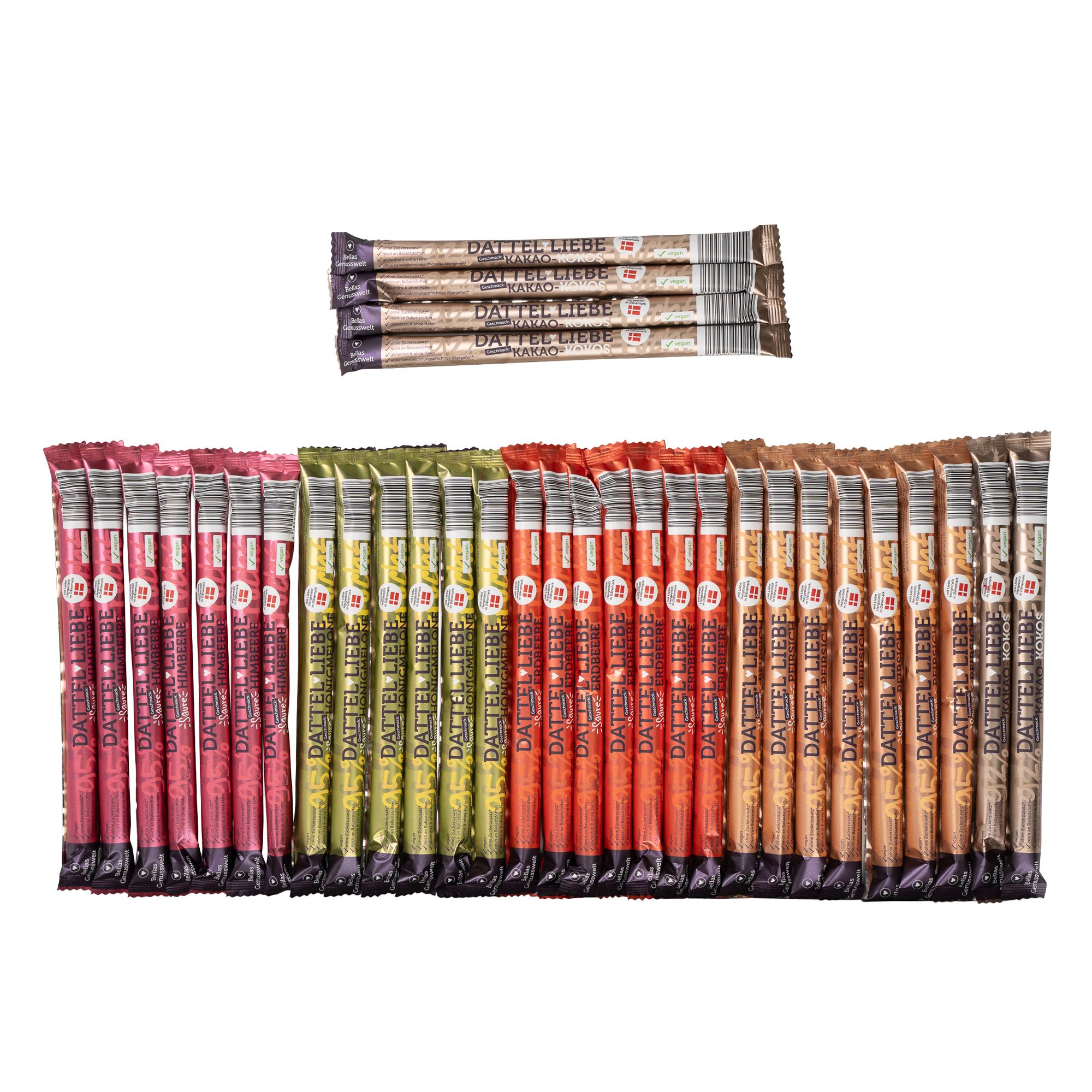 BELLAS GENUSSWELT Fruchtriegel Set 5 versch. Sorten Inhalt 990g, 33 Stück