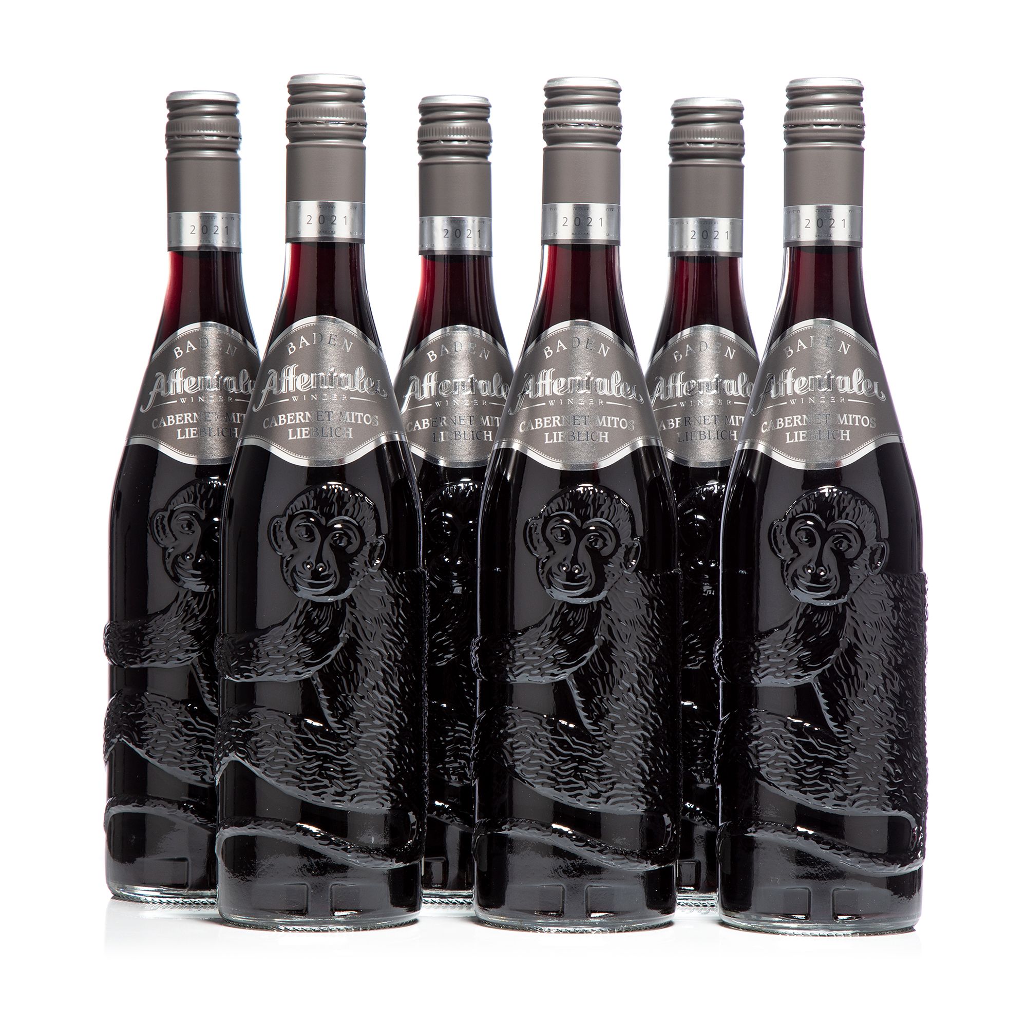 AFFENTALER WEIN Cabernet Mitos JG 25 in Affenflaschen exklusiv bei QVC 6 Flaschen à 0,75l