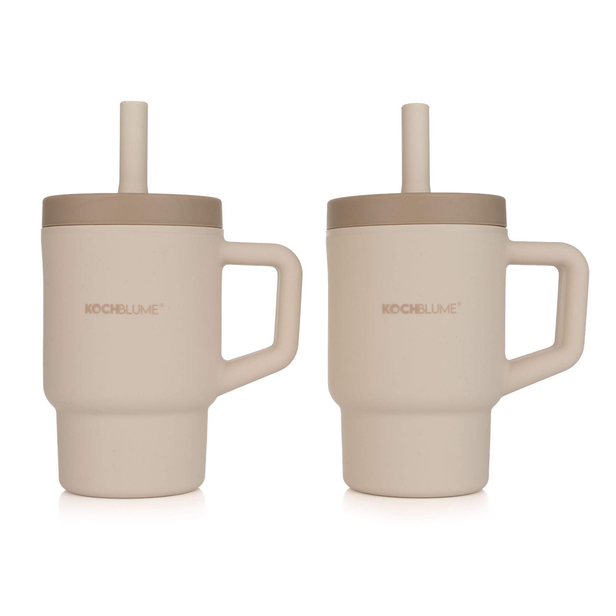 KOCHBLUME® Trinki Trinkbecher Set Auslaufsicher mit Henkel, 2tlg.
