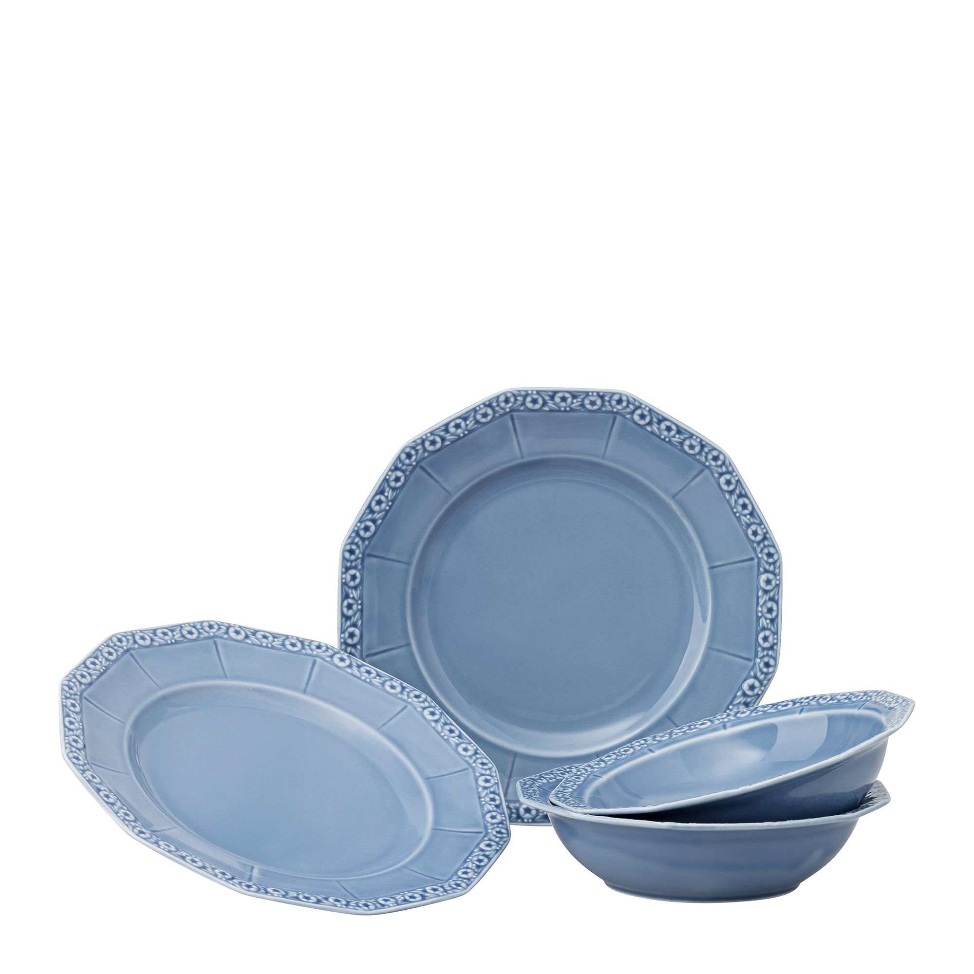  ROSENTHAL Maria en Vogue Frühstücks-Set Dream Blue 4tlg.
