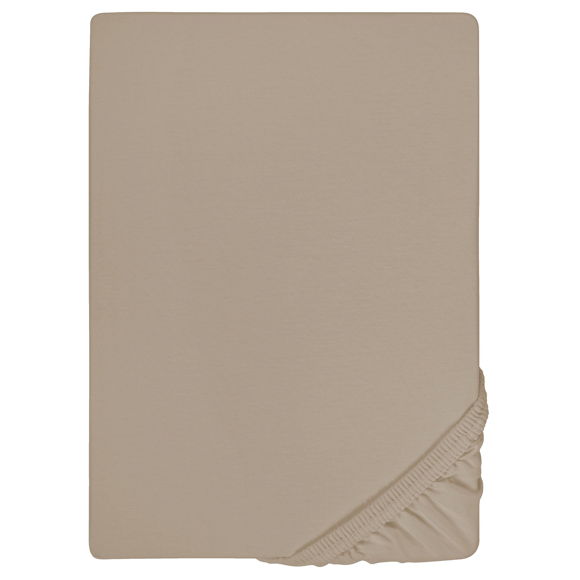 biberna® 1 uni Boxspring- Spannbettlaken Jersey-Elastic Größenauswahl