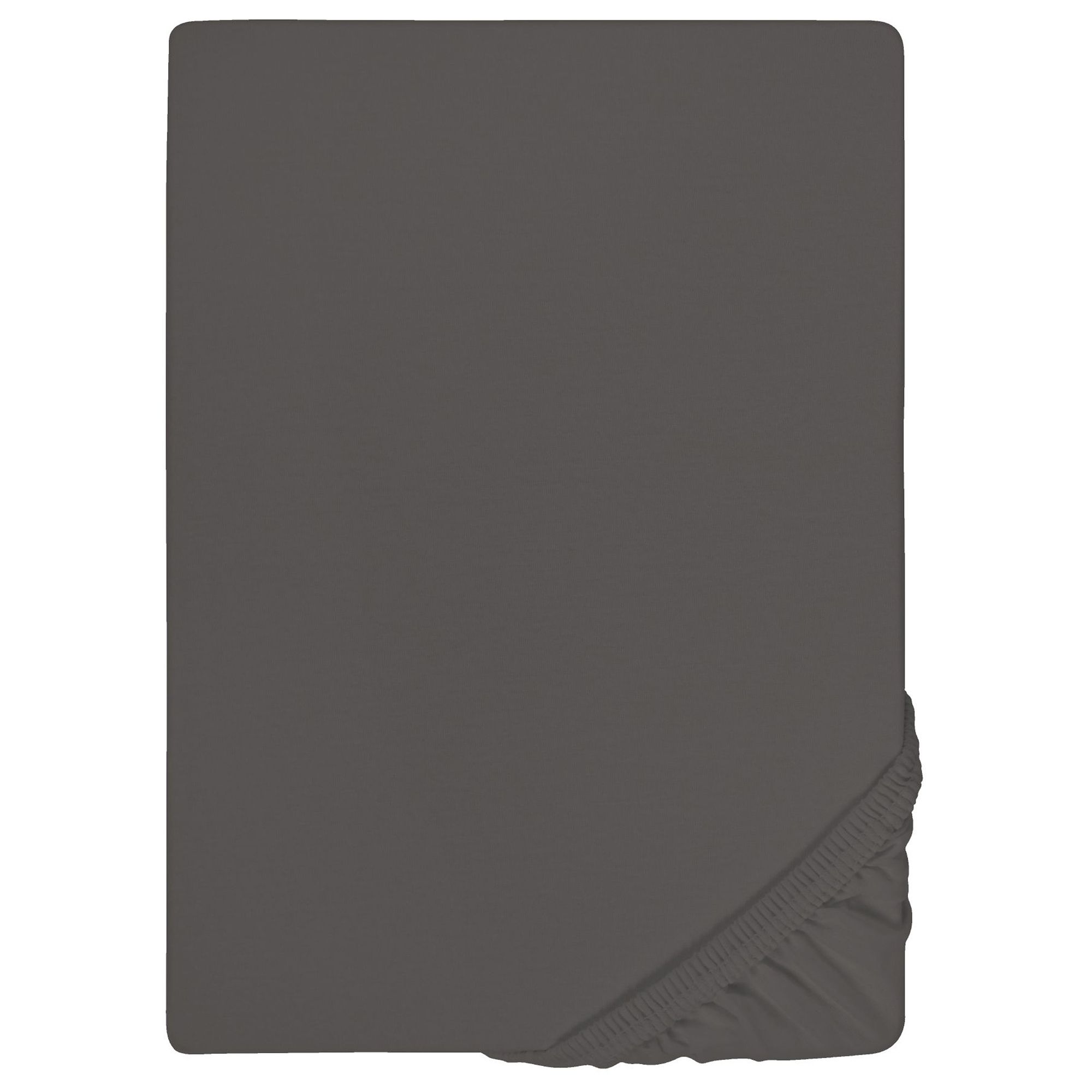 biberna® 1 uni Boxspring- Spannbettlaken Jersey-Elastic Größenauswahl