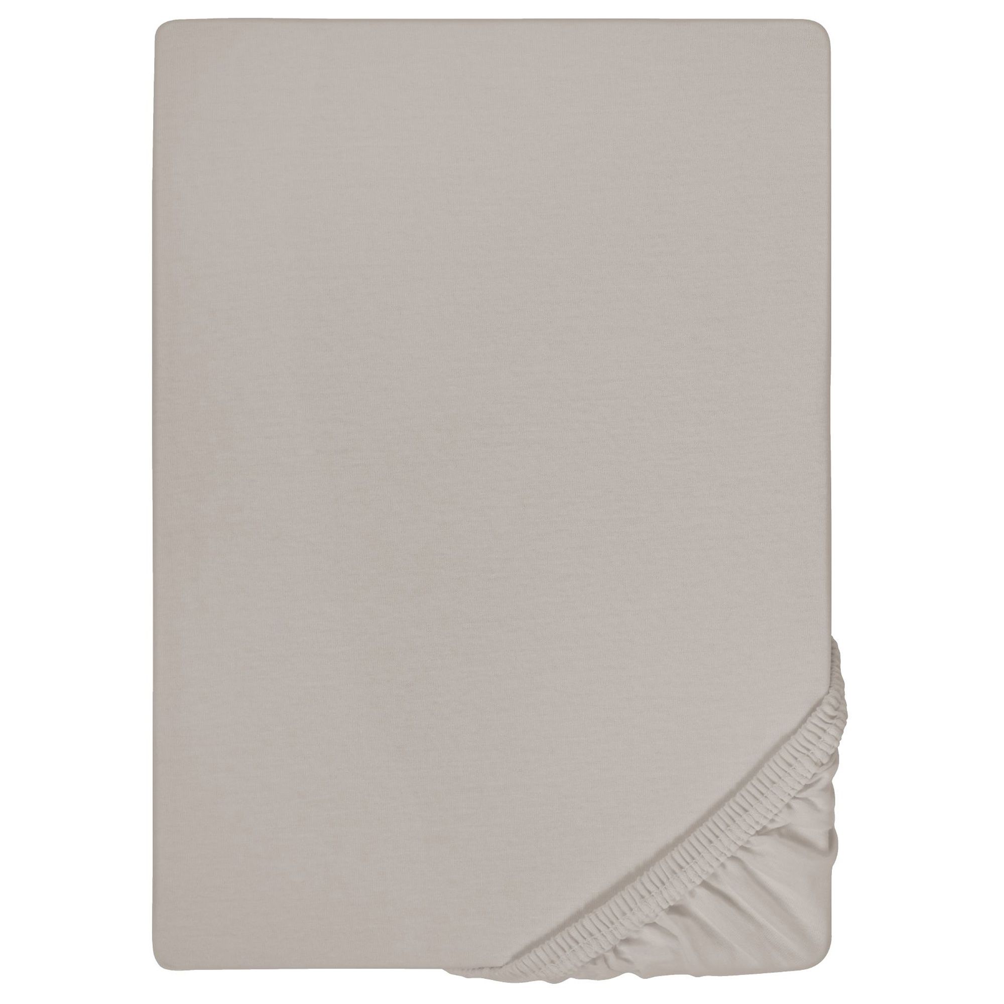 biberna® 1 uni Boxspring- Spannbettlaken Jersey-Elastic Größenauswahl