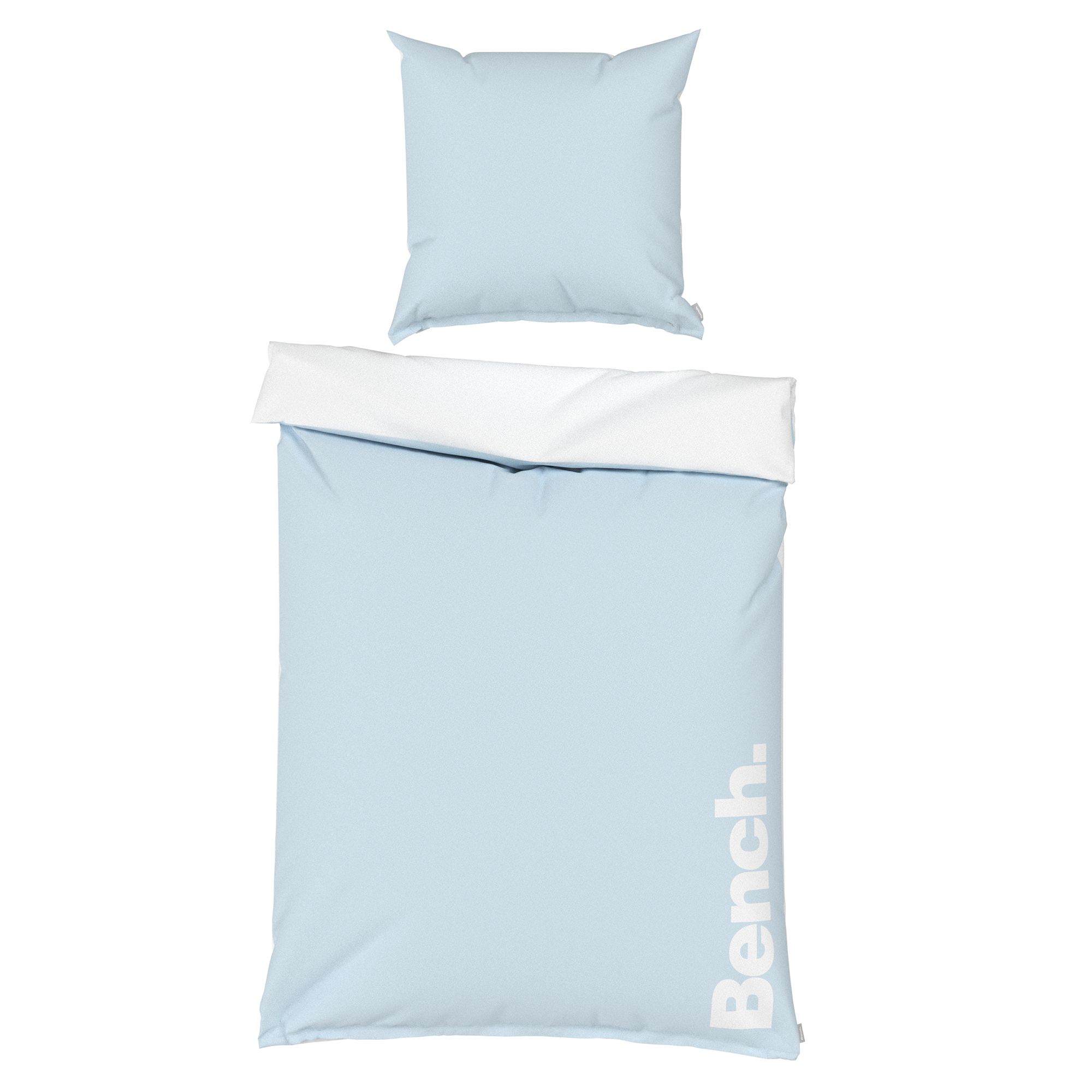 Bench Wendebettwäsche Schriftzug Baumwoll Renforcé Einzelbett, 2tlg.