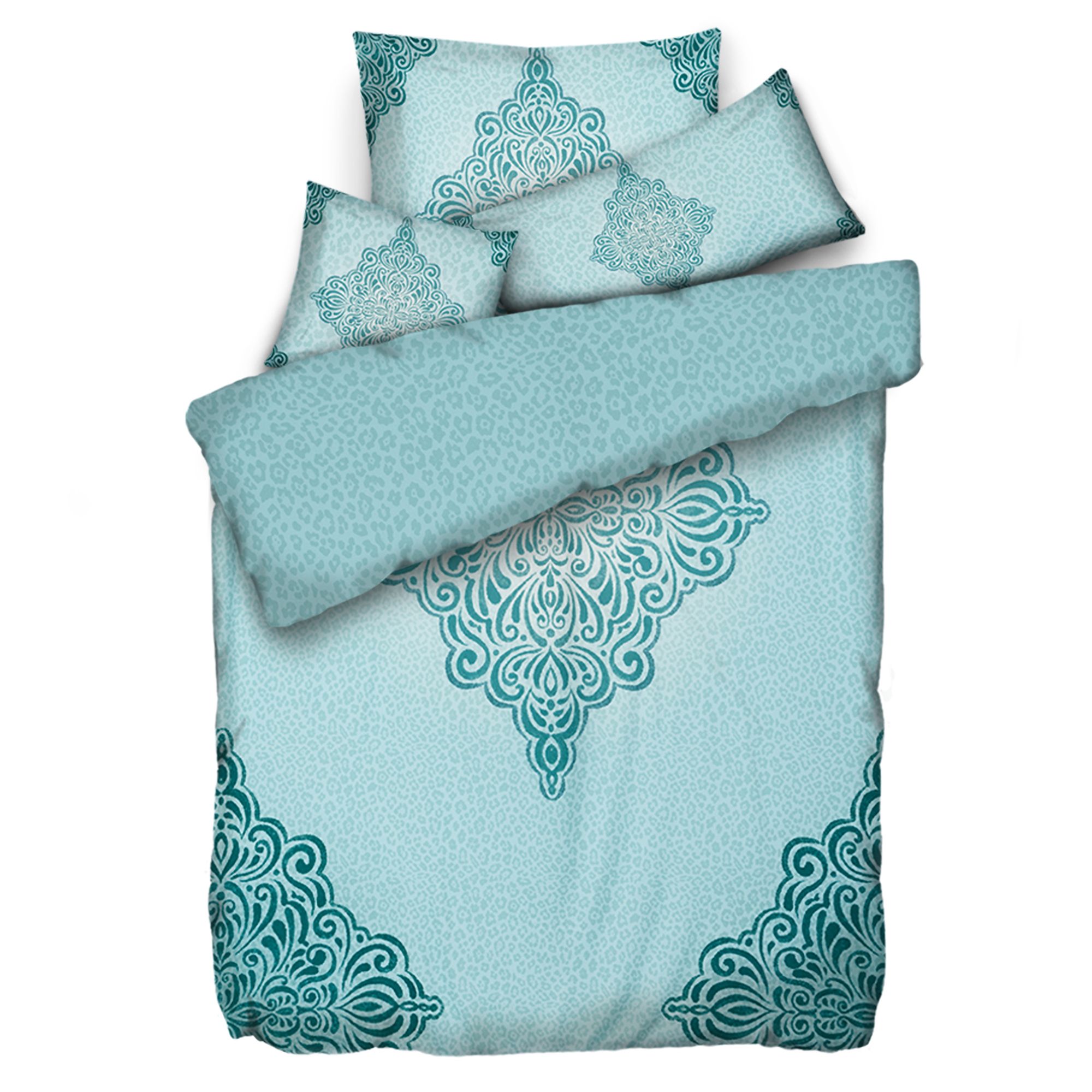 JERYMOOD extra soft Wendebettwäsche Leo mit Ornamenten Mikrofaser Jersey Einzelbett, 4tlg.