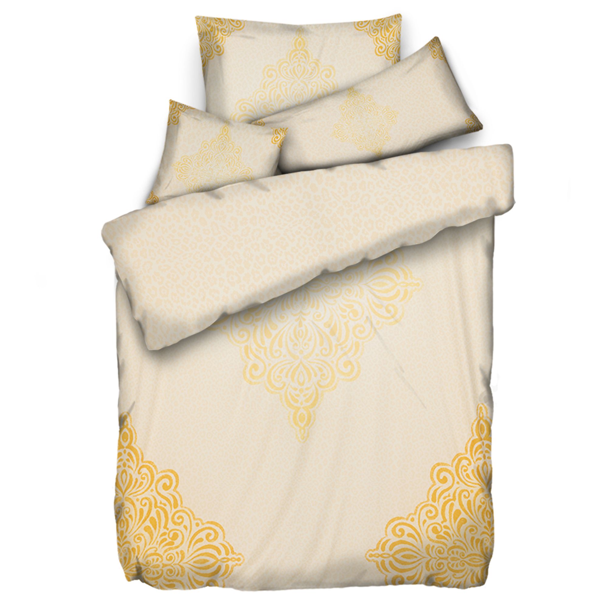 JERYMOOD extra soft Wendebettwäsche Leo mit Ornamenten Mikrofaser Jersey Einzelbett, 4tlg.