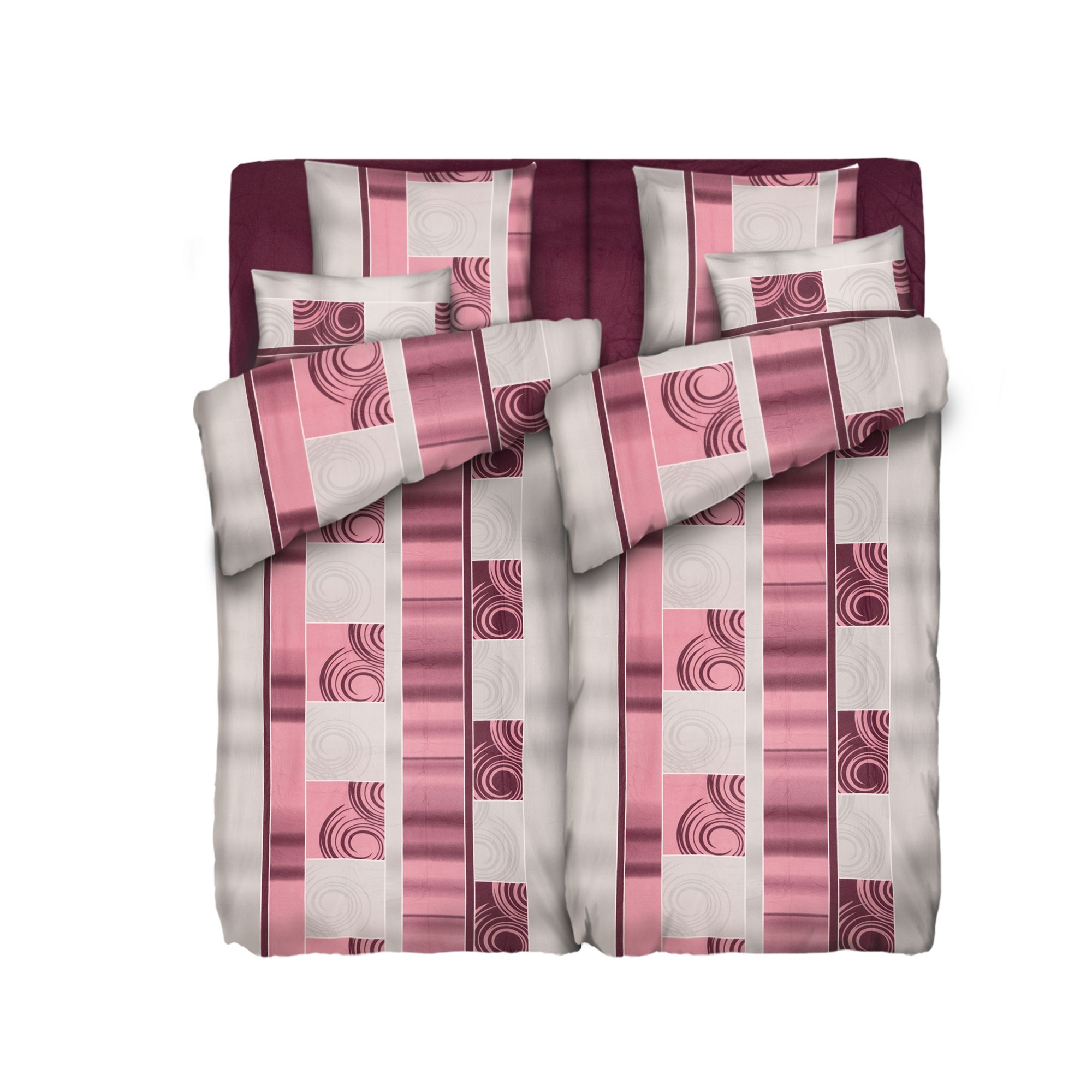WINTERENGEL Bettwäsche Farbverlauf Mikrofaser Flanell Doppelbett, 8tlg.