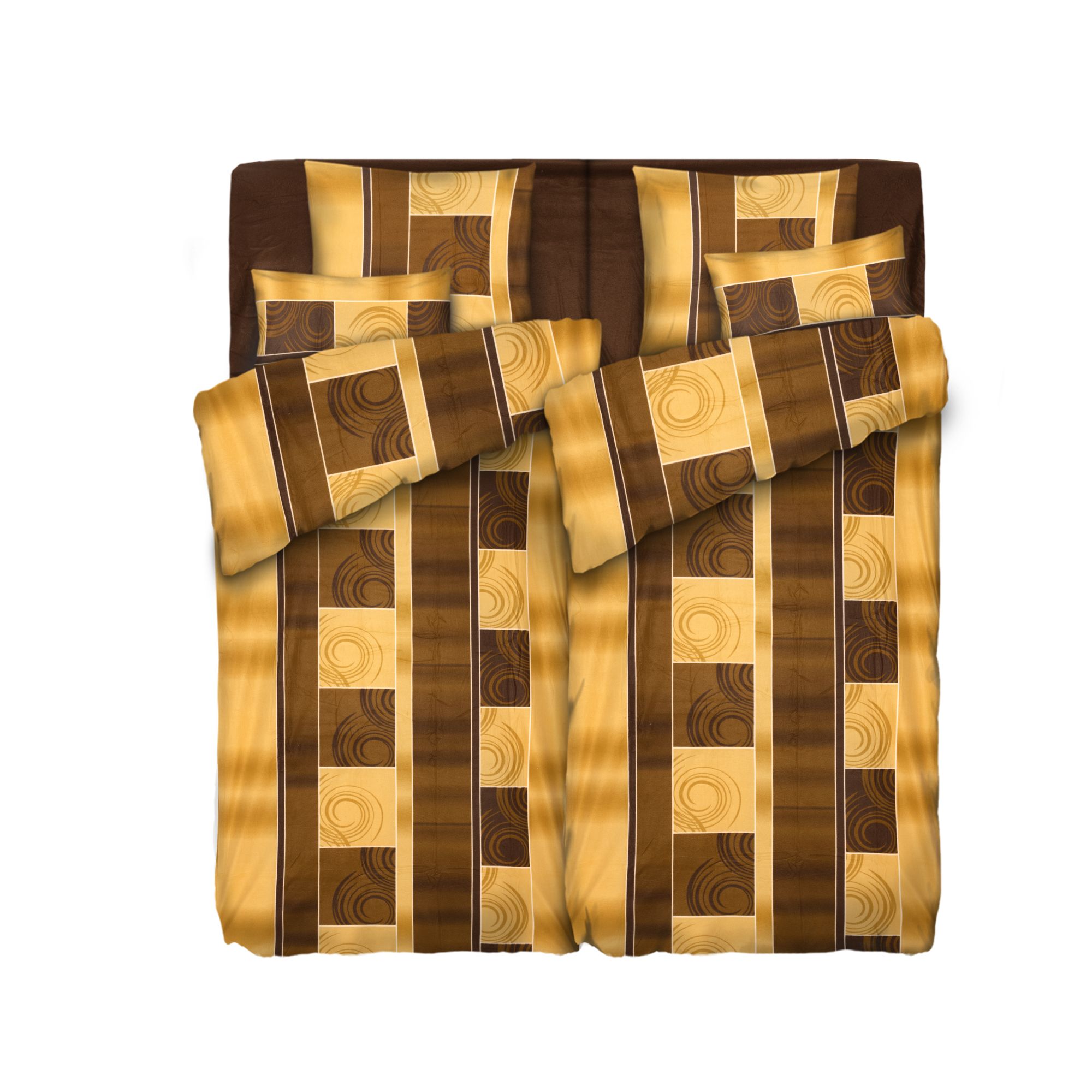 WINTERENGEL Bettwäsche Farbverlauf Mikrofaser Flanell Doppelbett, 8tlg.