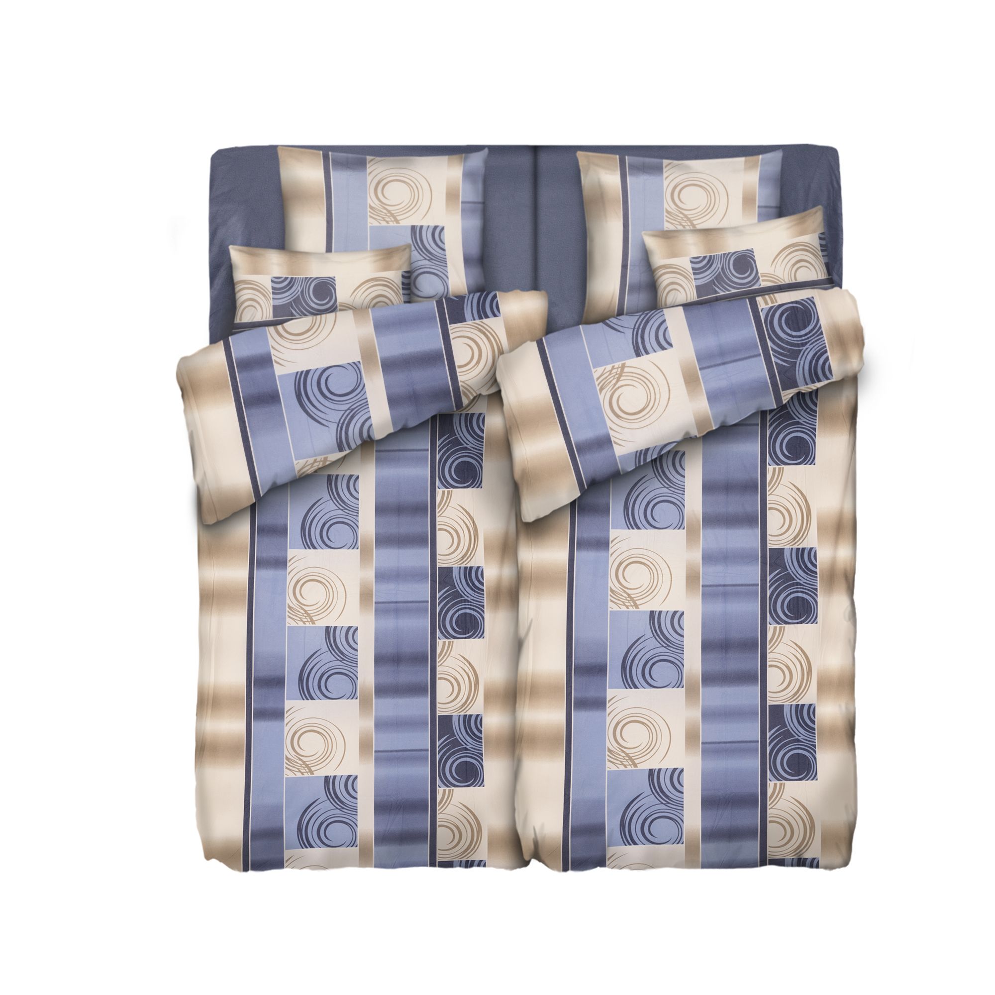 WINTERENGEL Bettwäsche Farbverlauf Mikrofaser Flanell Doppelbett, 8tlg.