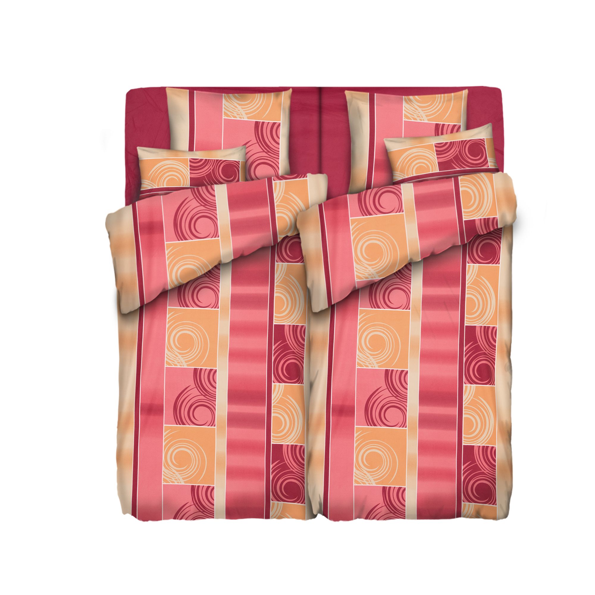 WINTERENGEL Bettwäsche Farbverlauf Mikrofaser Flanell Doppelbett, 8tlg.