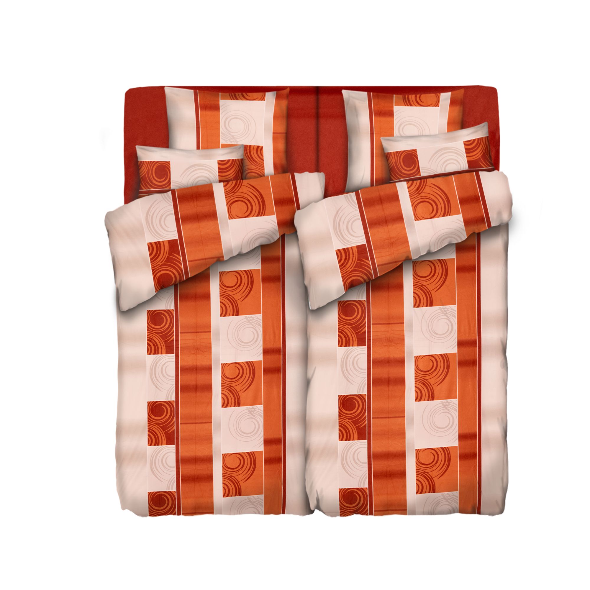 WINTERENGEL Bettwäsche Farbverlauf Mikrofaser Flanell Doppelbett, 8tlg.
