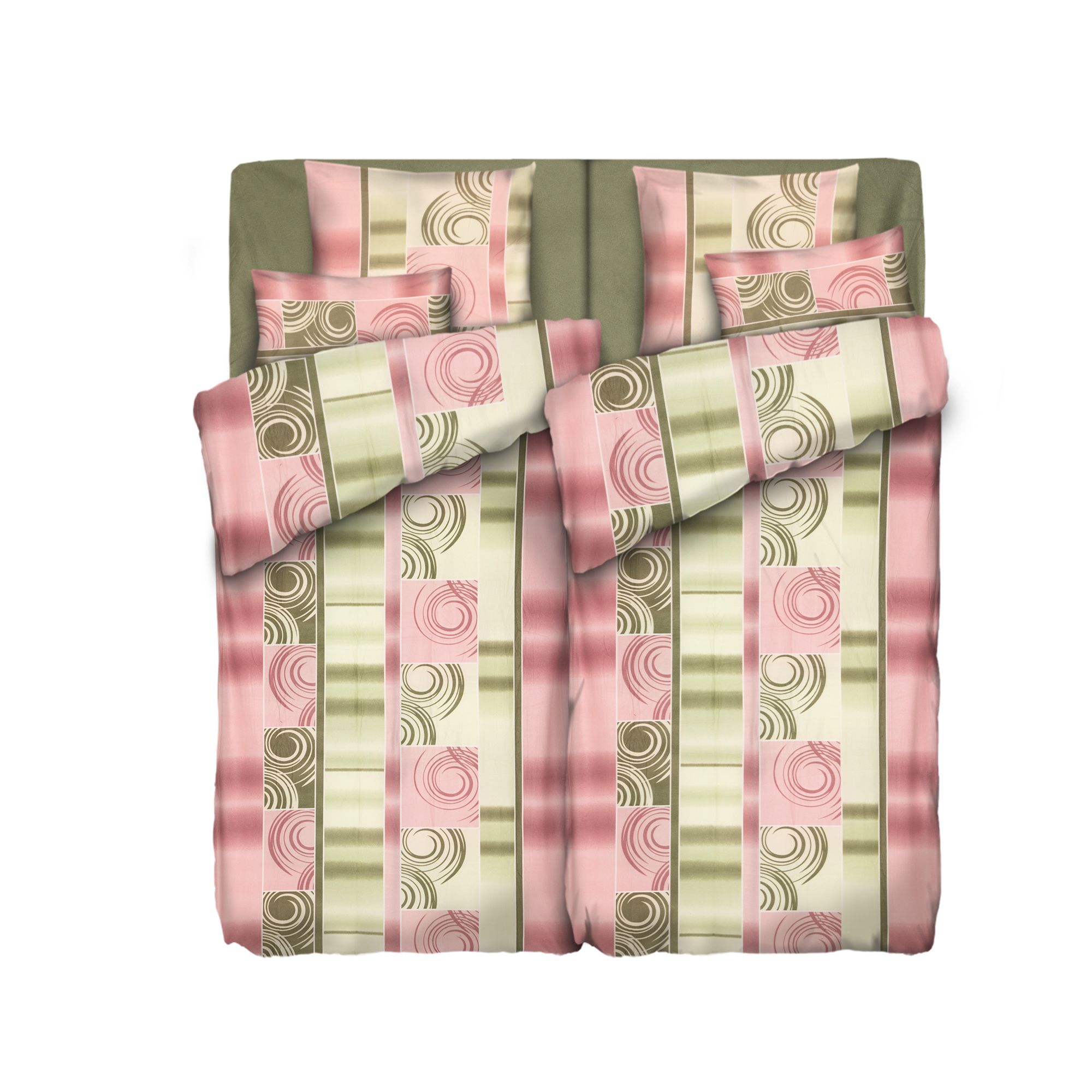 WINTERENGEL Bettwäsche Farbverlauf Mikrofaser Flanell Doppelbett, 8tlg.