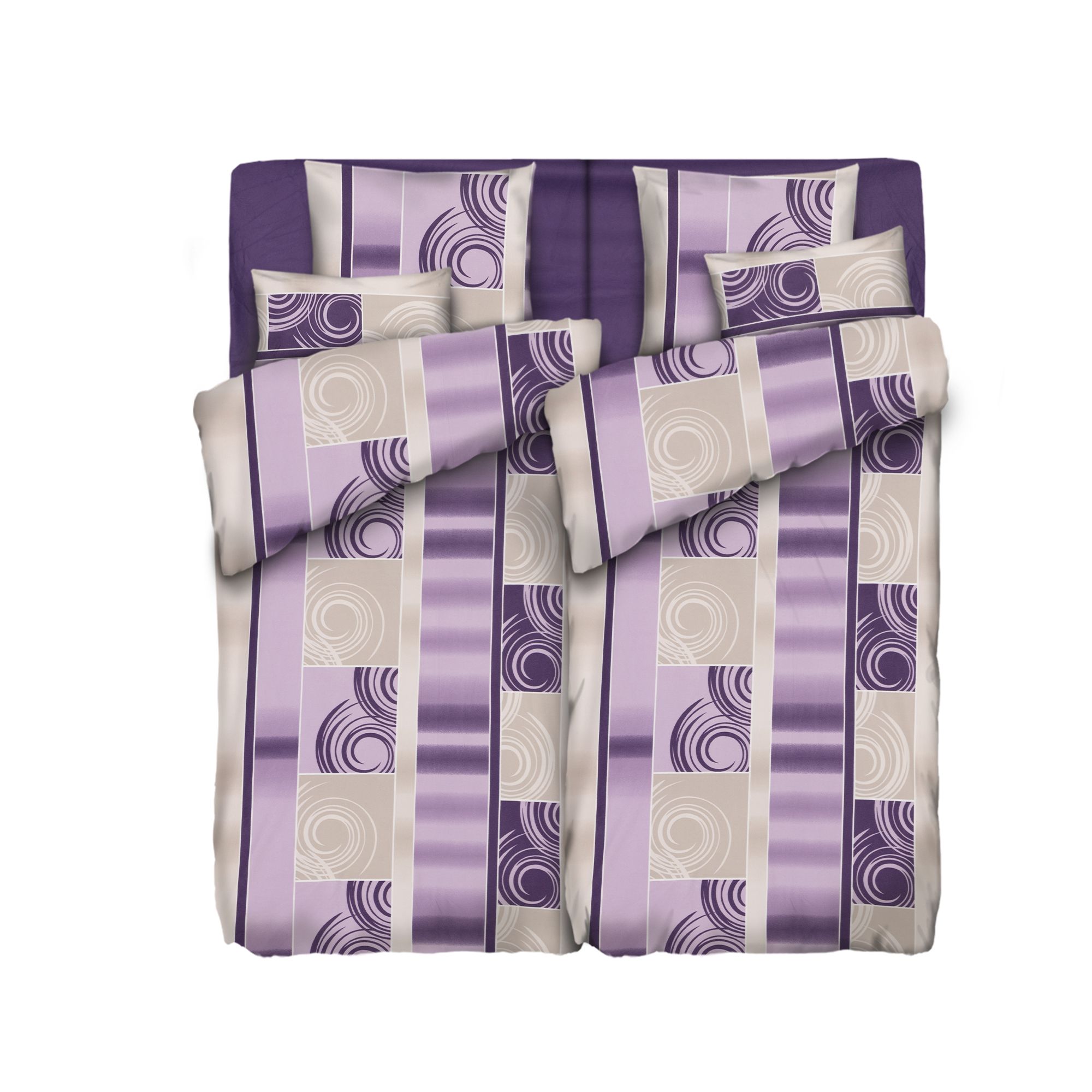 WINTERENGEL Bettwäsche Farbverlauf Mikrofaser Flanell Doppelbett, 8tlg.