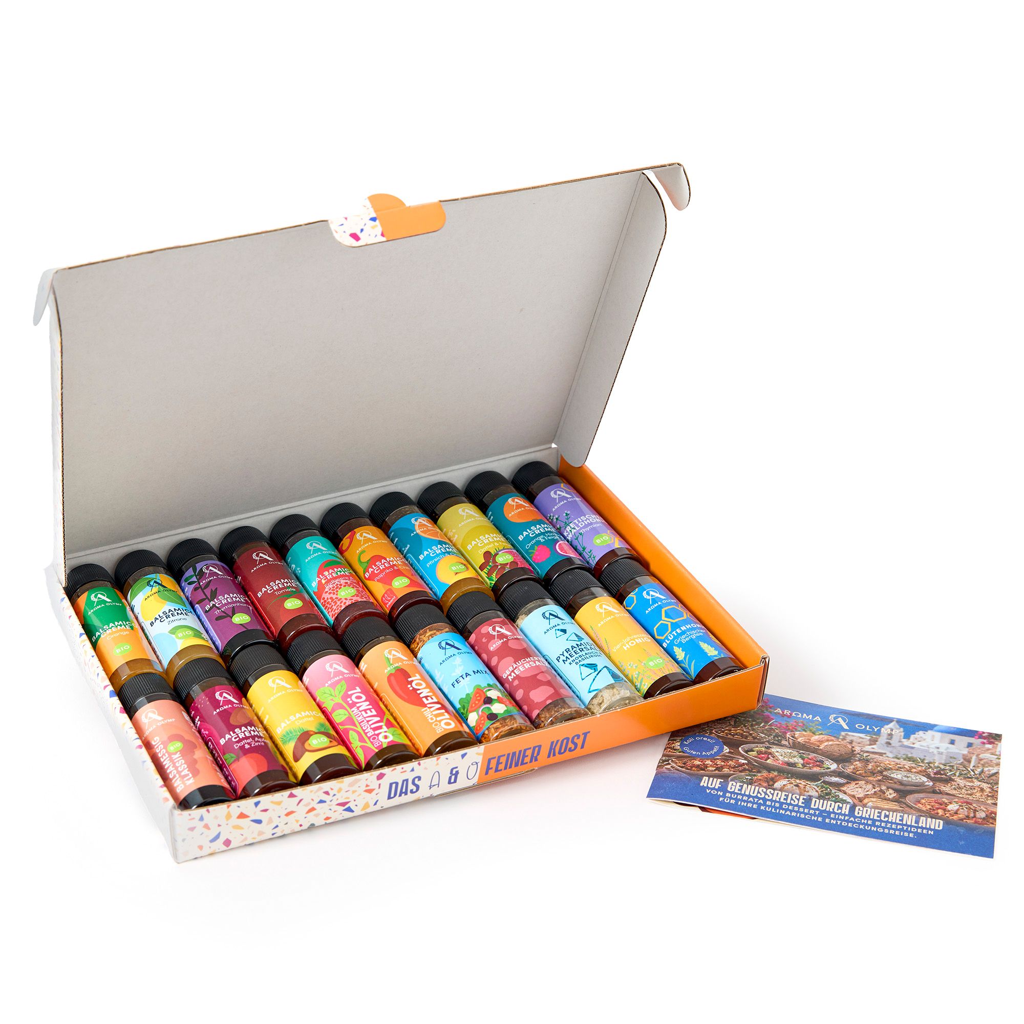 AROMA OLYMP 20er Set Griechenland Genussreise 20 versch. Sorten, davon 14 Sorten Bio