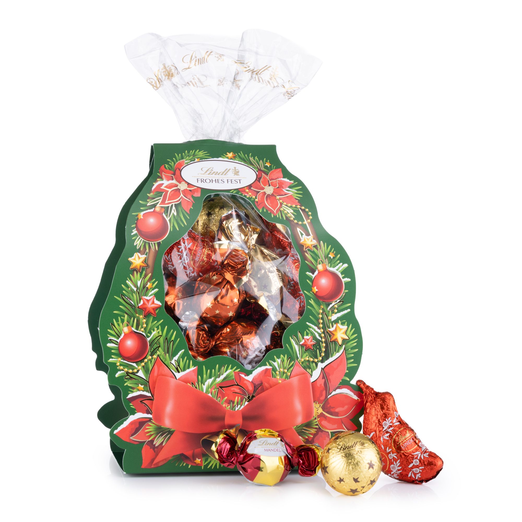LINDT Weihnachtsgrüße 4.0 9 versch. Sorten exklusiv bei QVC Inhalt 565g, 38 Stk.