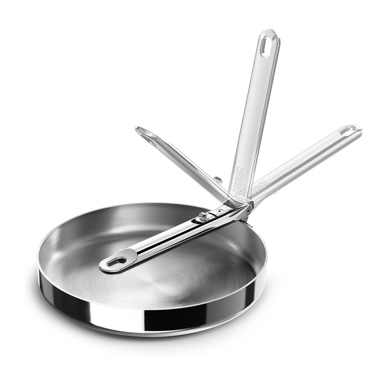 JOSEPH JOSEPH Space Steel Edelstahl-Sautépfanne einklappbarer Griff Ø 24cm